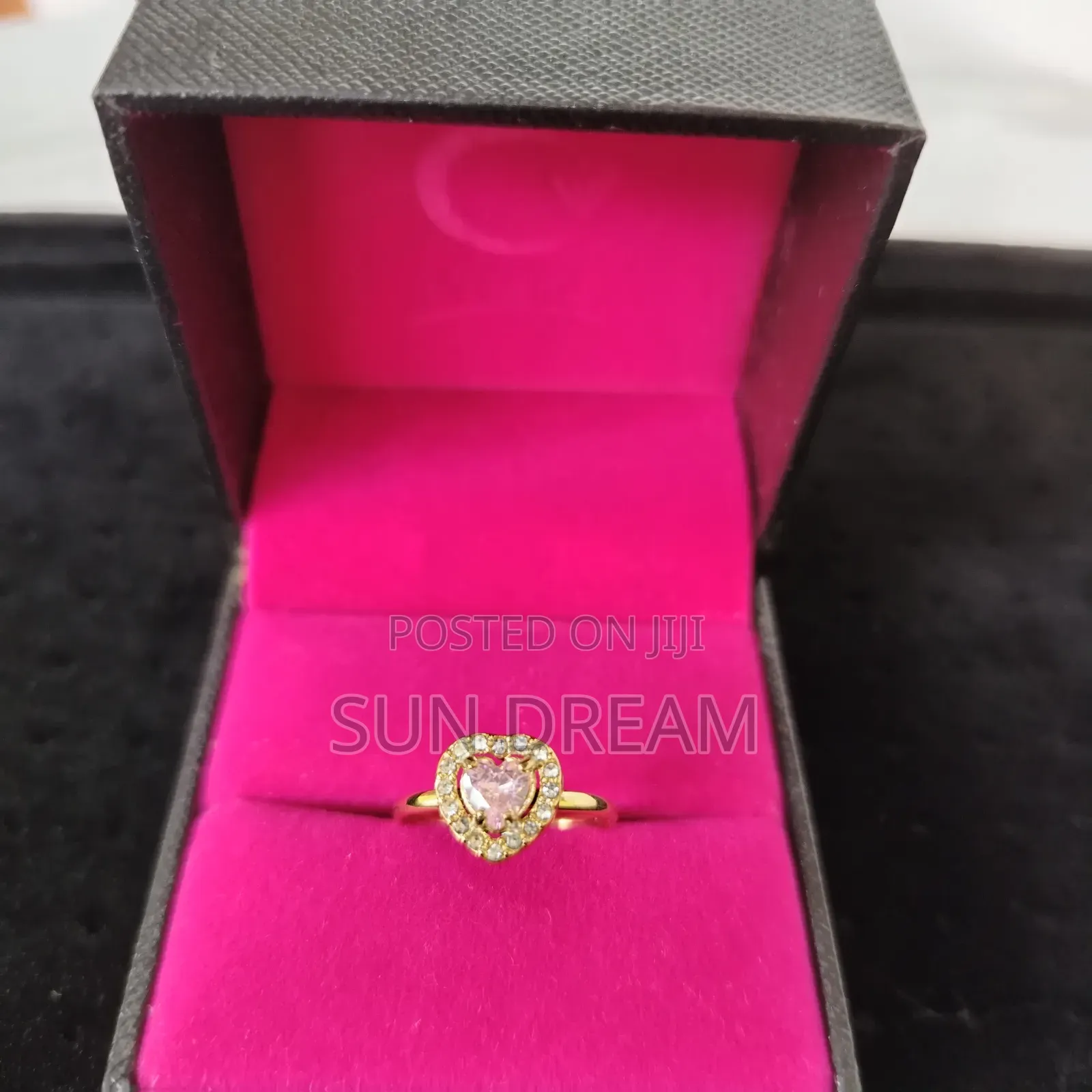 Lady Rings Quality Ring Pink Heart Rings 7