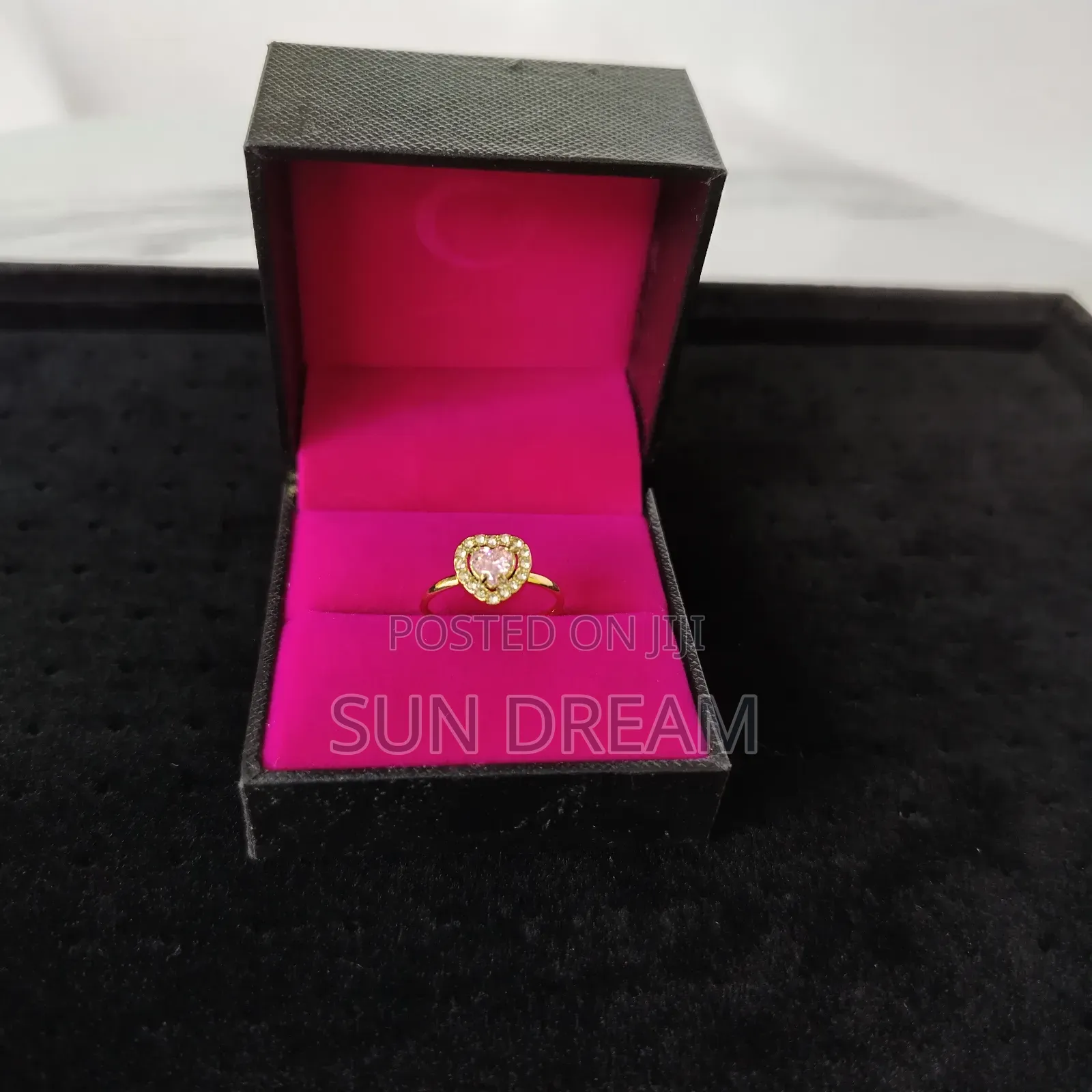 Lady Rings Quality Ring Pink Heart Rings 7