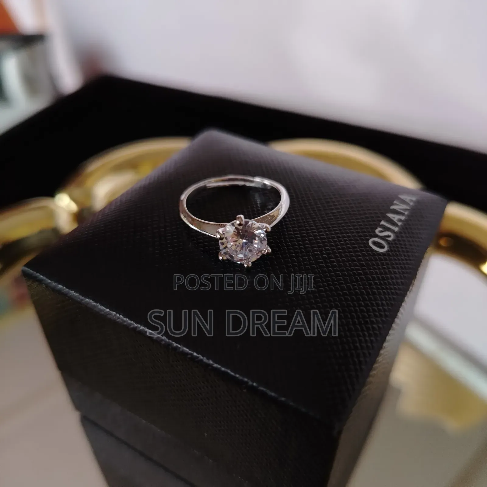 Women Diamond Rings Stainless Steel Rings Silver Ring Gift 35