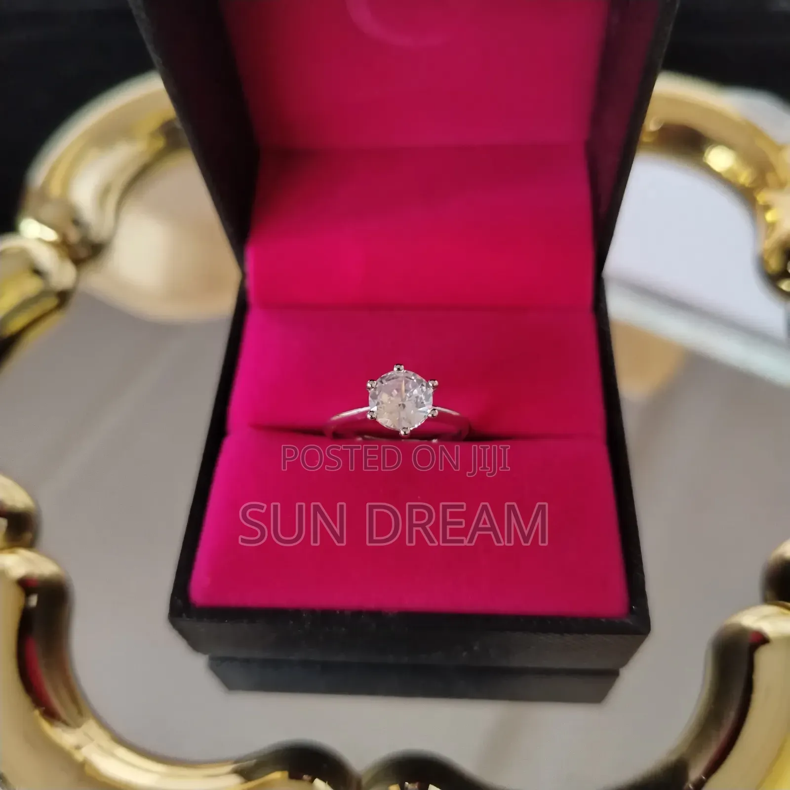 Women Diamond Rings Stainless Steel Rings Silver Ring Gift 35
