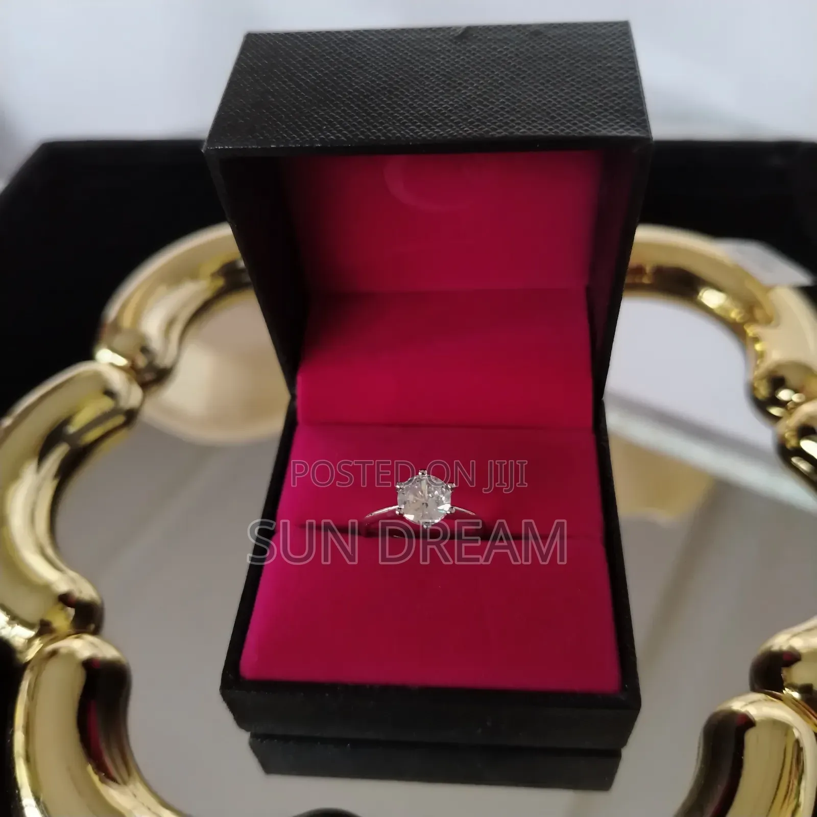 Women Diamond Rings Stainless Steel Rings Silver Ring Gift 35