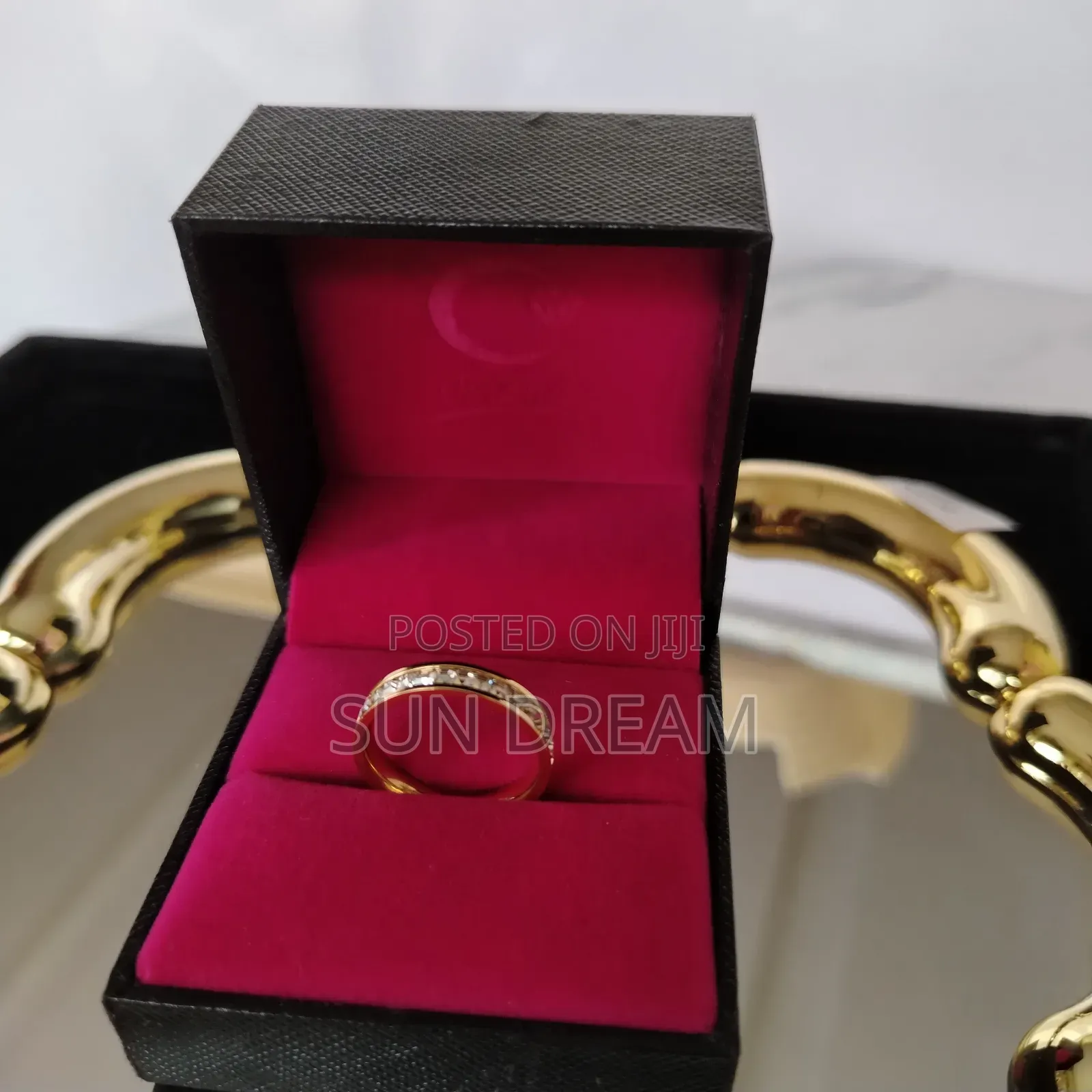 Women Rings Stainless Steel Rings Golden Ring Gift for Women 33