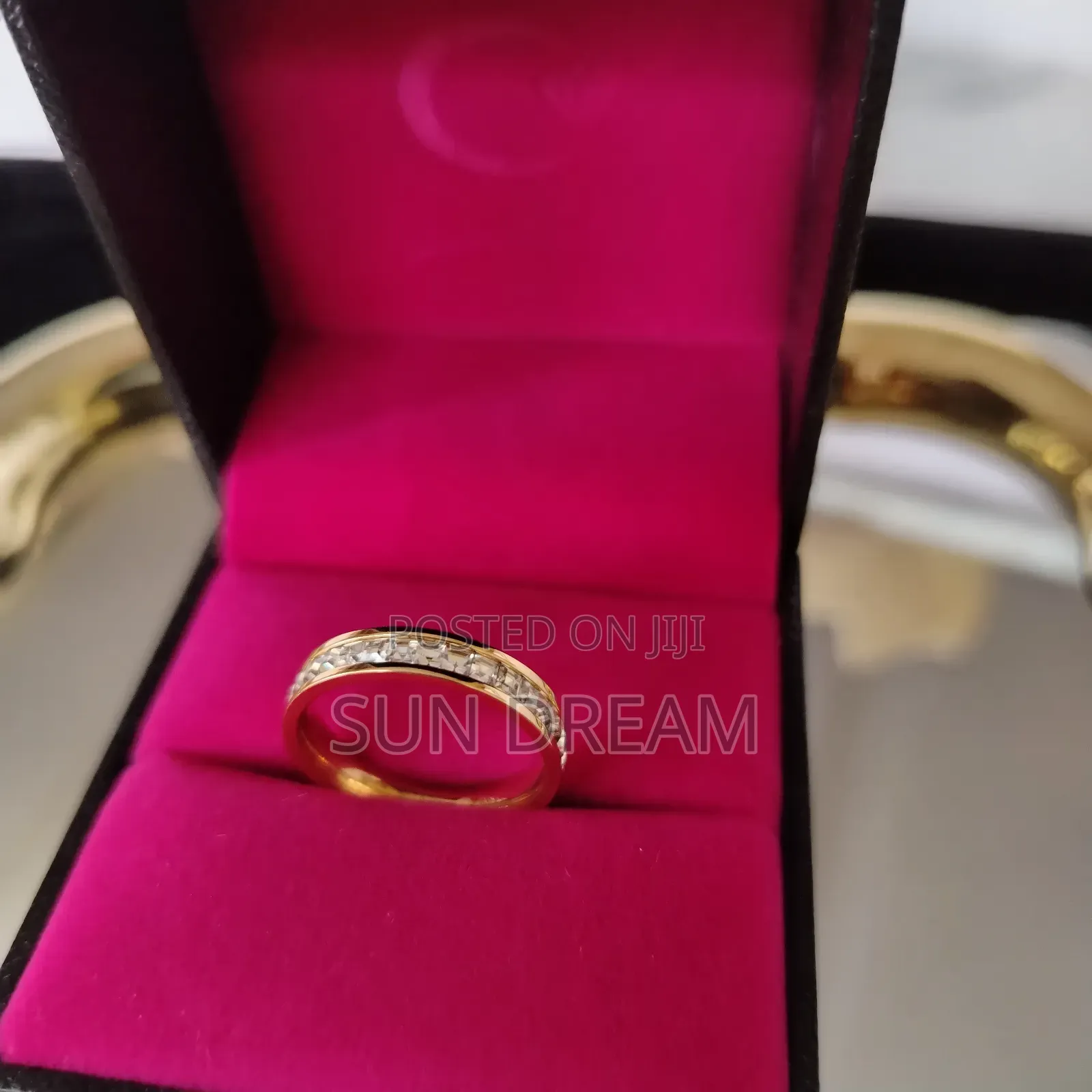 Women Rings Stainless Steel Rings Golden Ring Gift for Women 33