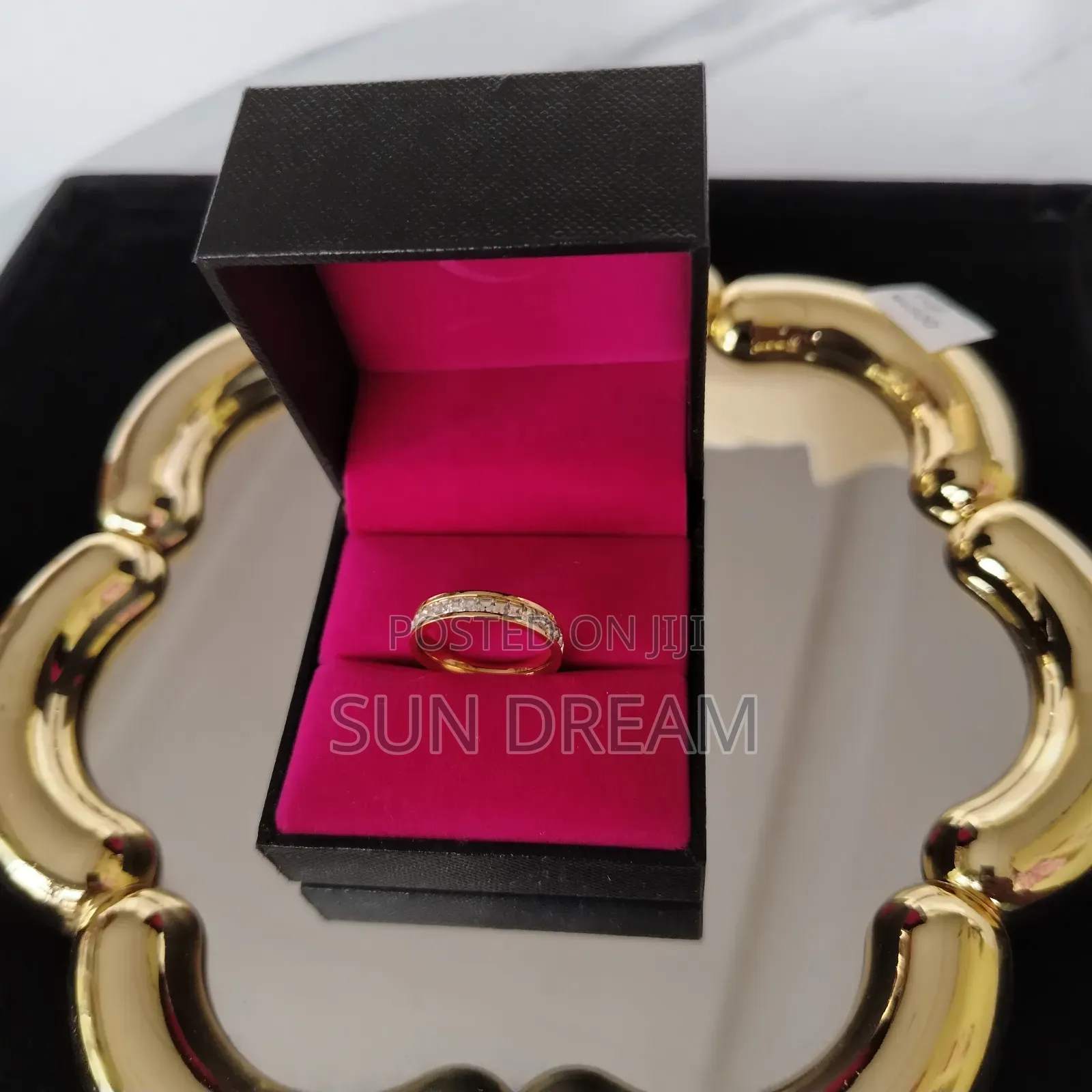 Women Rings Stainless Steel Rings Golden Ring Gift for Women 33