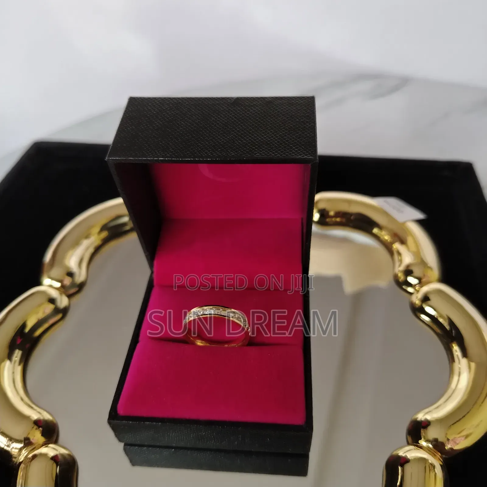 Women Rings Stainless Steel Rings Golden Ring Gift for Women 33