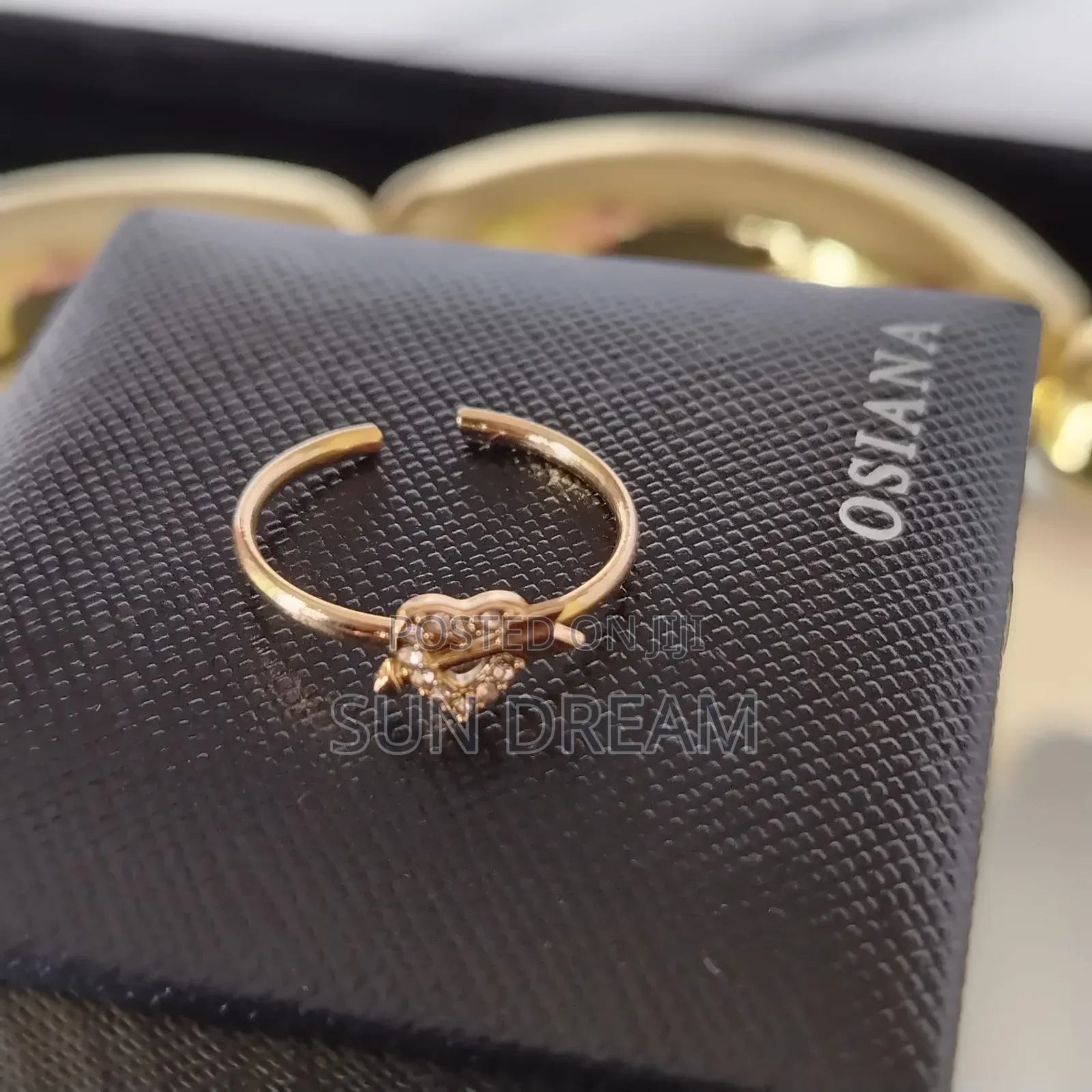 Lady Rings Heart Rings Stainless Steel No Color Wash 34