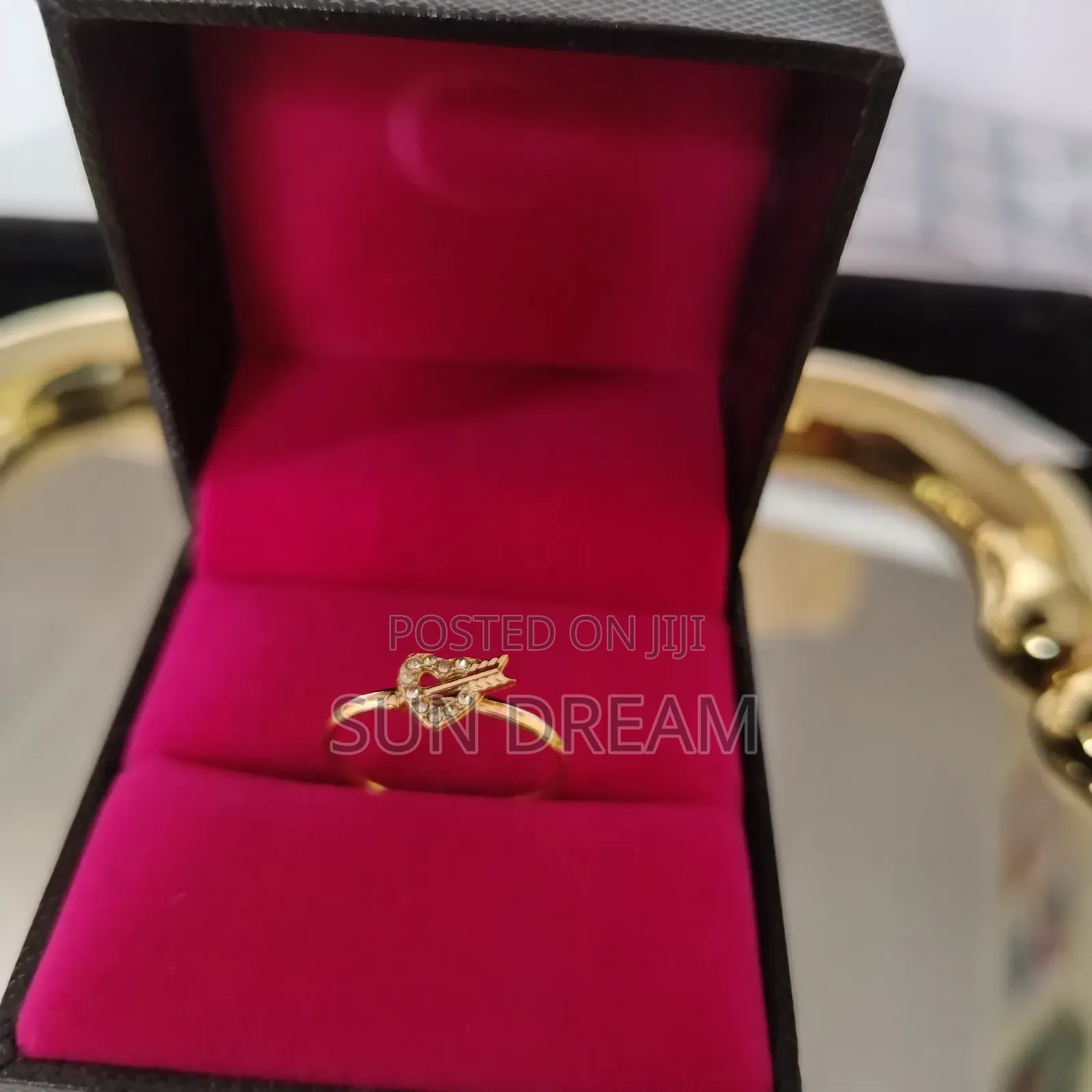 Lady Rings Heart Rings Stainless Steel No Color Wash 34