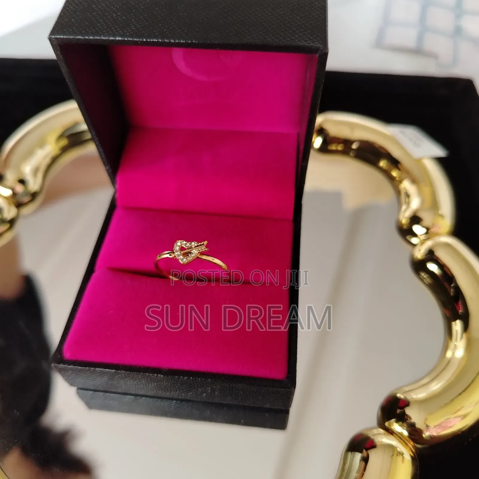 Lady Rings Heart Rings Stainless Steel No Color Wash 34