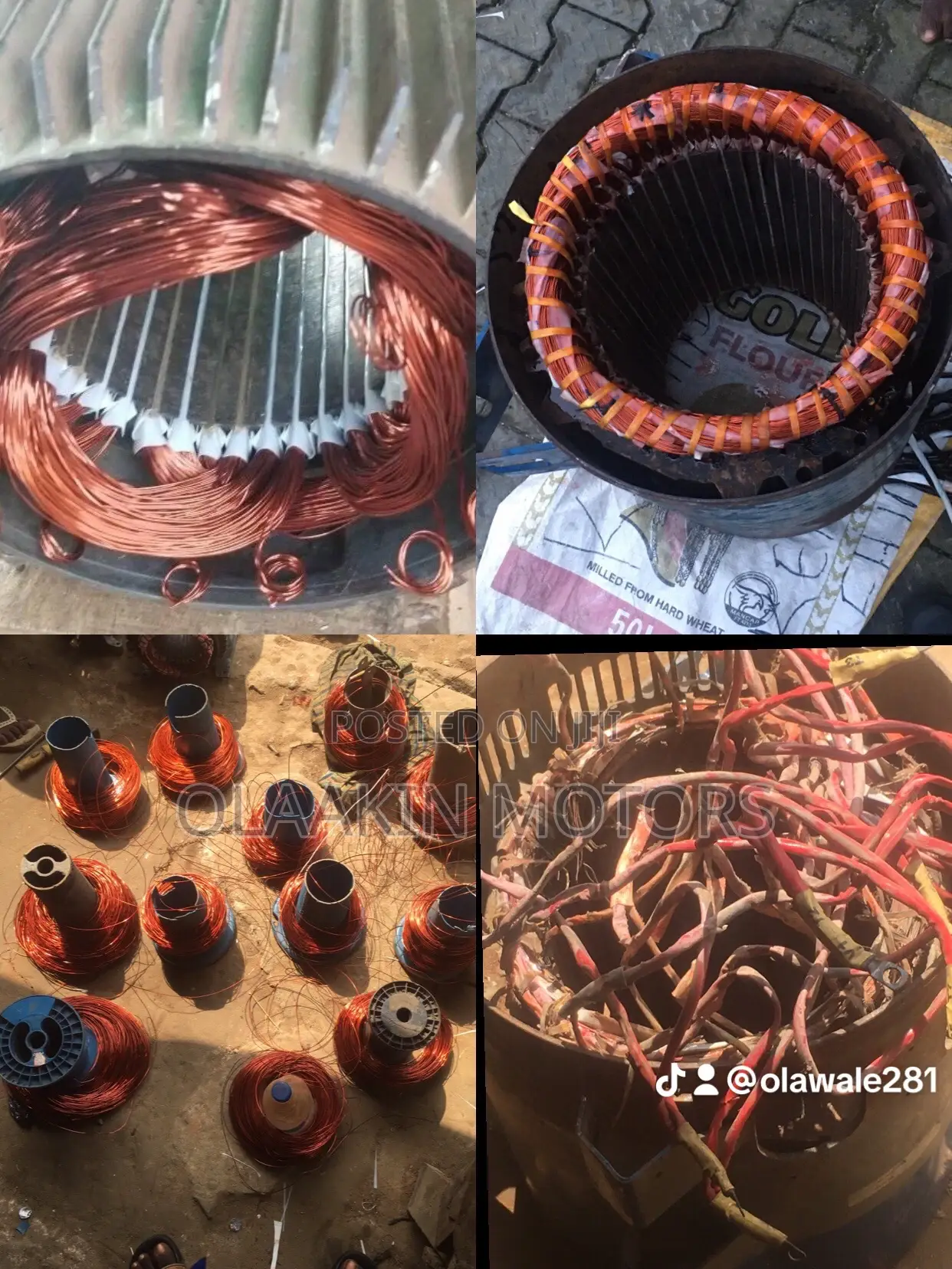 Winding of All Coils, Electric Motor Pumping Machine Etc