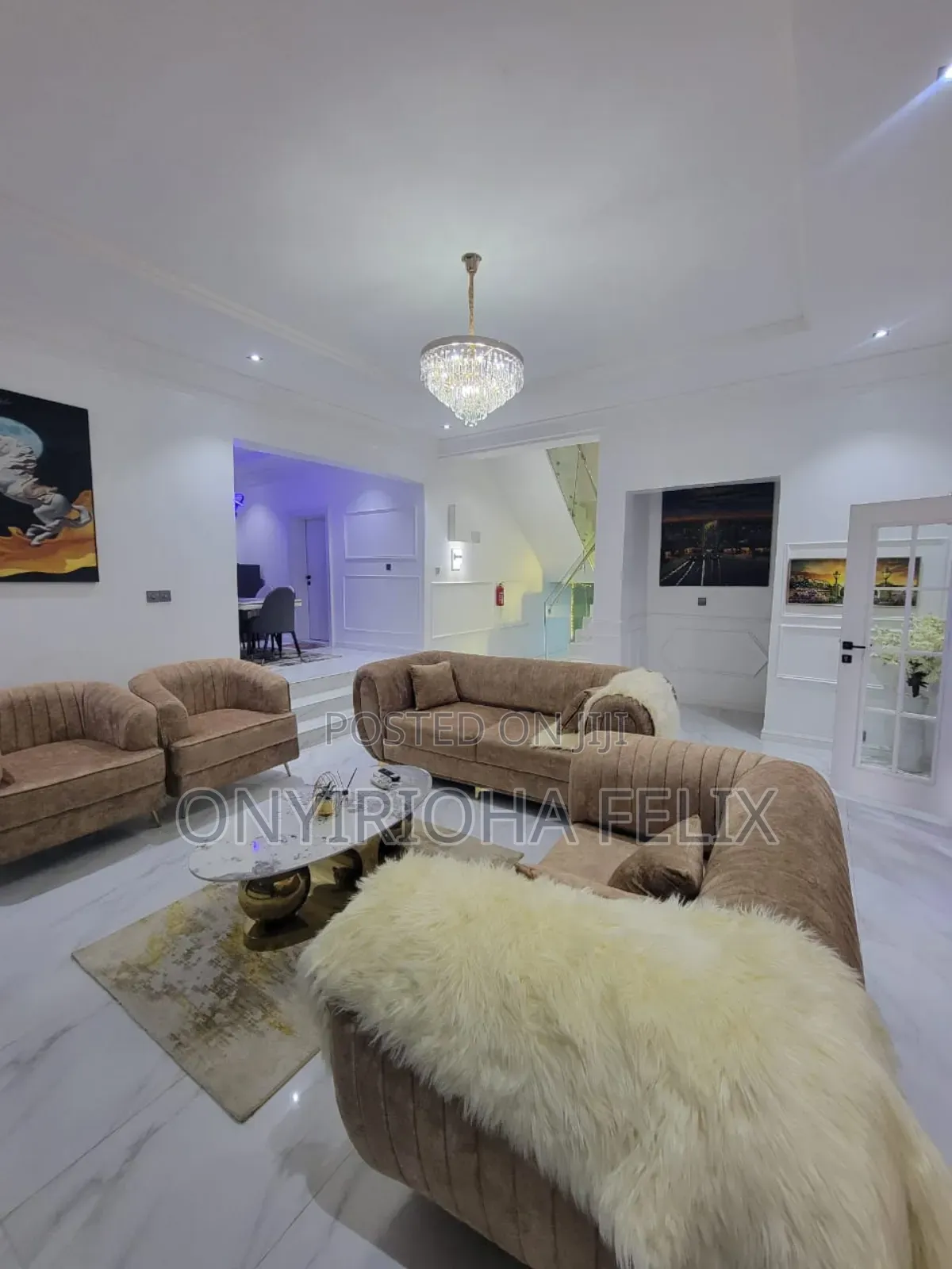 Furnished 5bdrm Townhouse / Terrace in Asokoro Main for rent