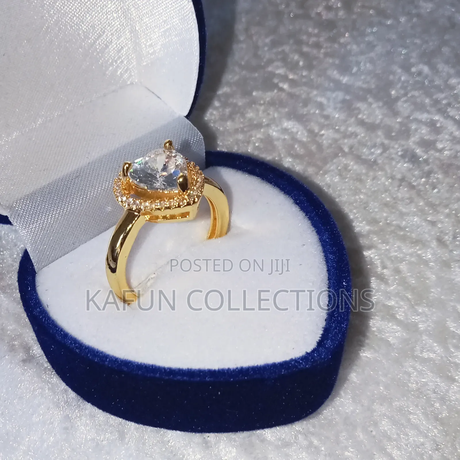 Resizable Heart Shaped Design Engagement Ring