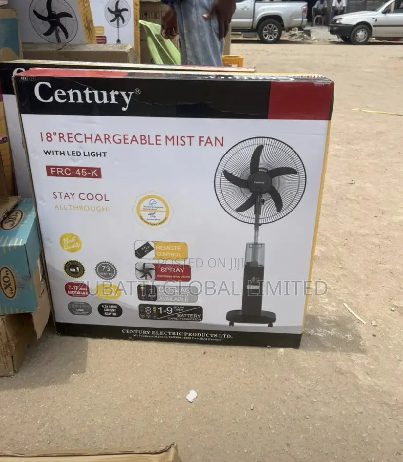 Century 18inches Rechargeable Standing Fan