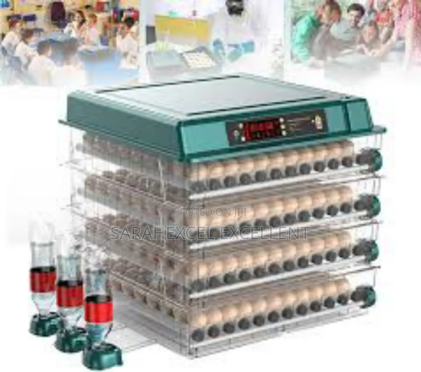 400 Eggs Automatic Incubator – Dual Power (220v / 12v) 
