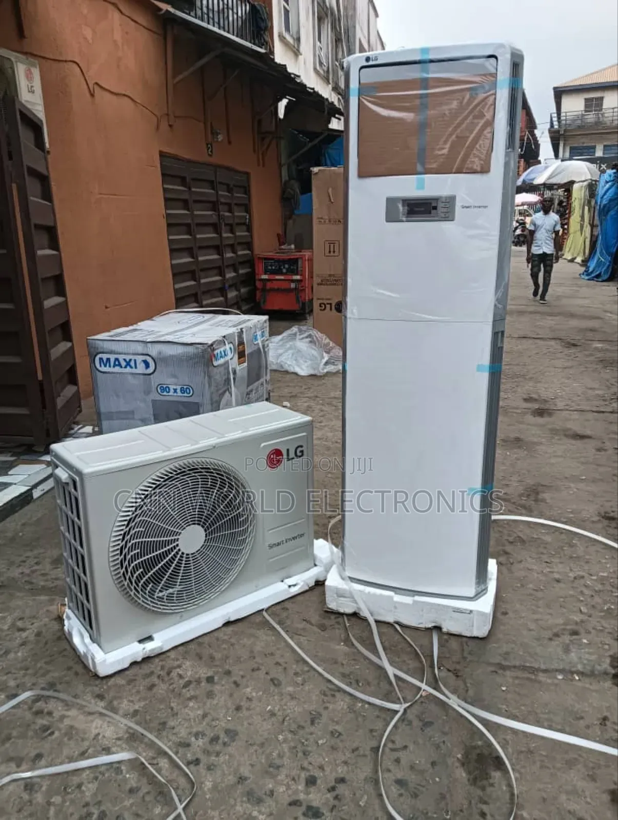 New Lg Floor Standing Ac Inverter 3hp Copper R410a Super Cooling 2yrs
