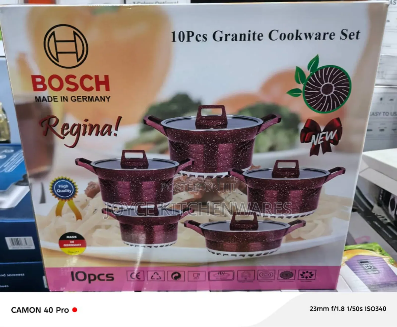 Bosch 10pcs Granite Cookware Set