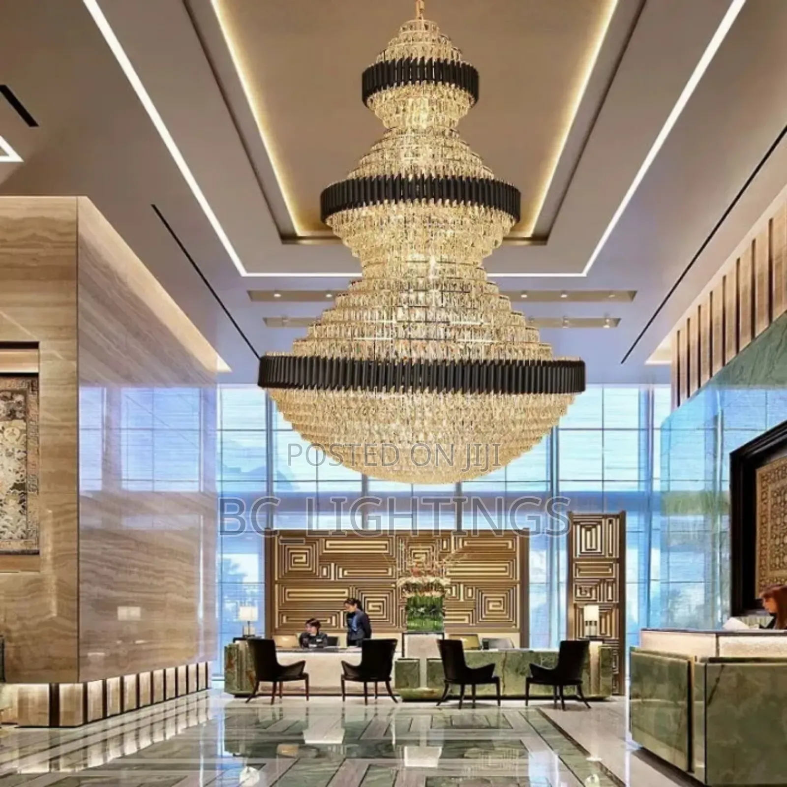 Luxury Crystal Chandelier Light With Remote Control Led and Bulb1200mm