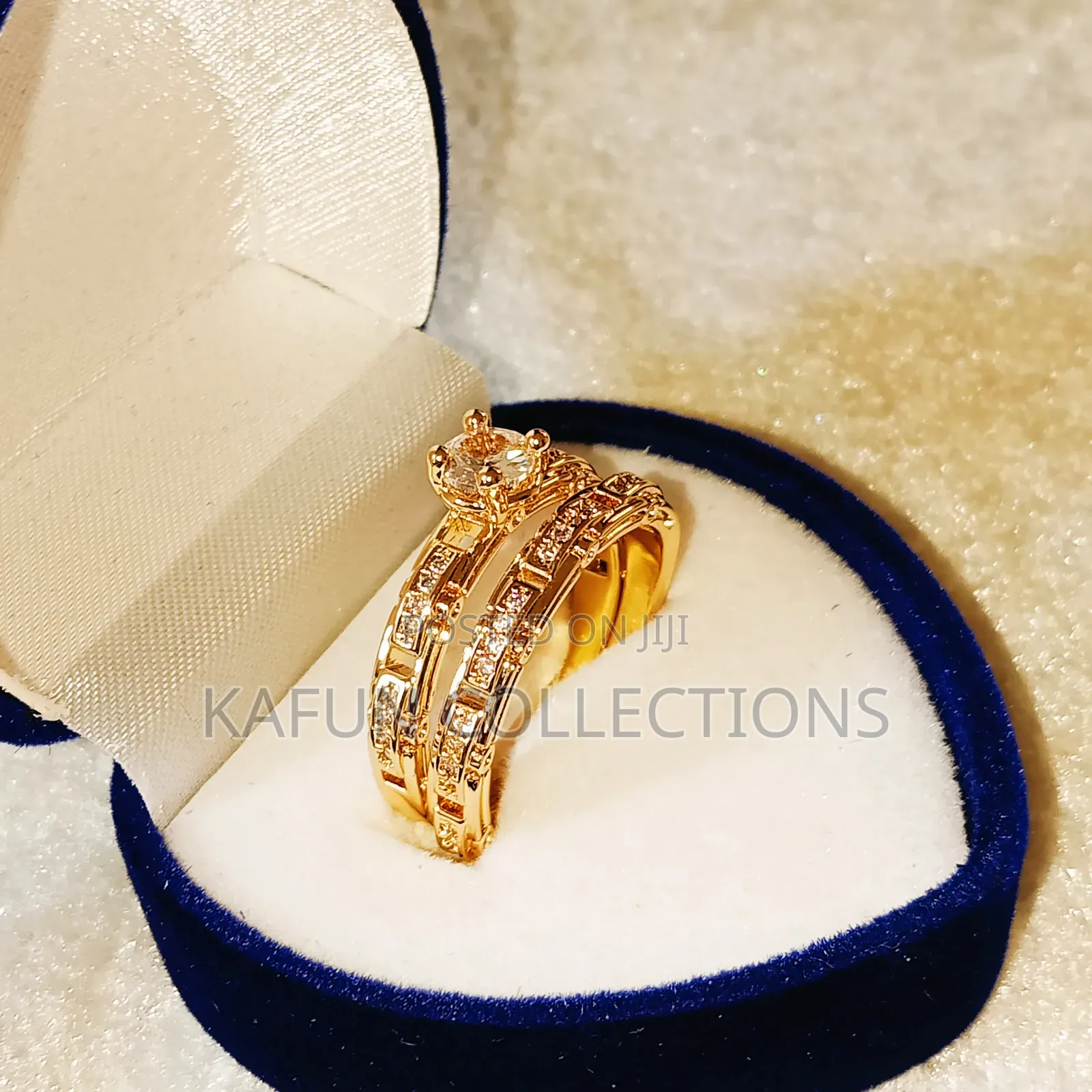 Gold Plated Zirconia Female Wedding Ring