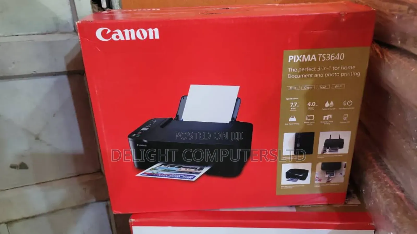 Canon Pixma Ts3640 3-in-1 Wireless Multifunction Inkjet Photo Printer