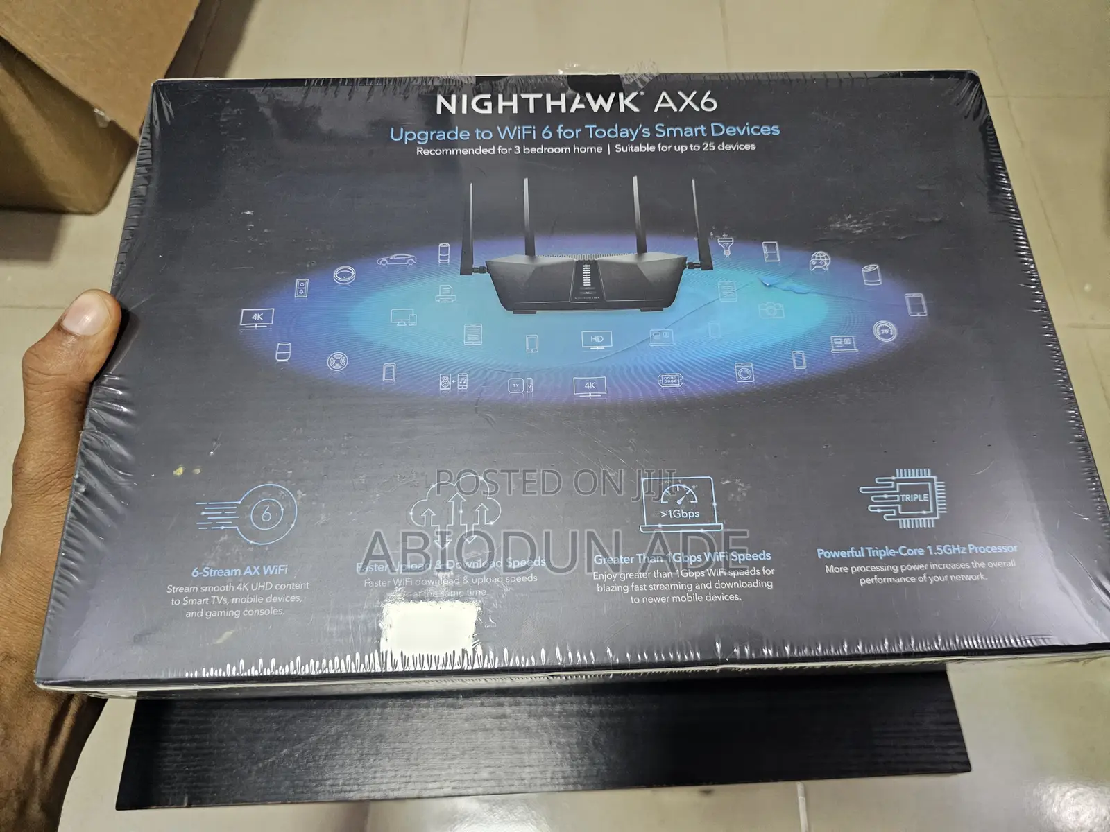 Netgear Nighthawk Ax6 Ax4300 Wifi 6 Router (Rax45)