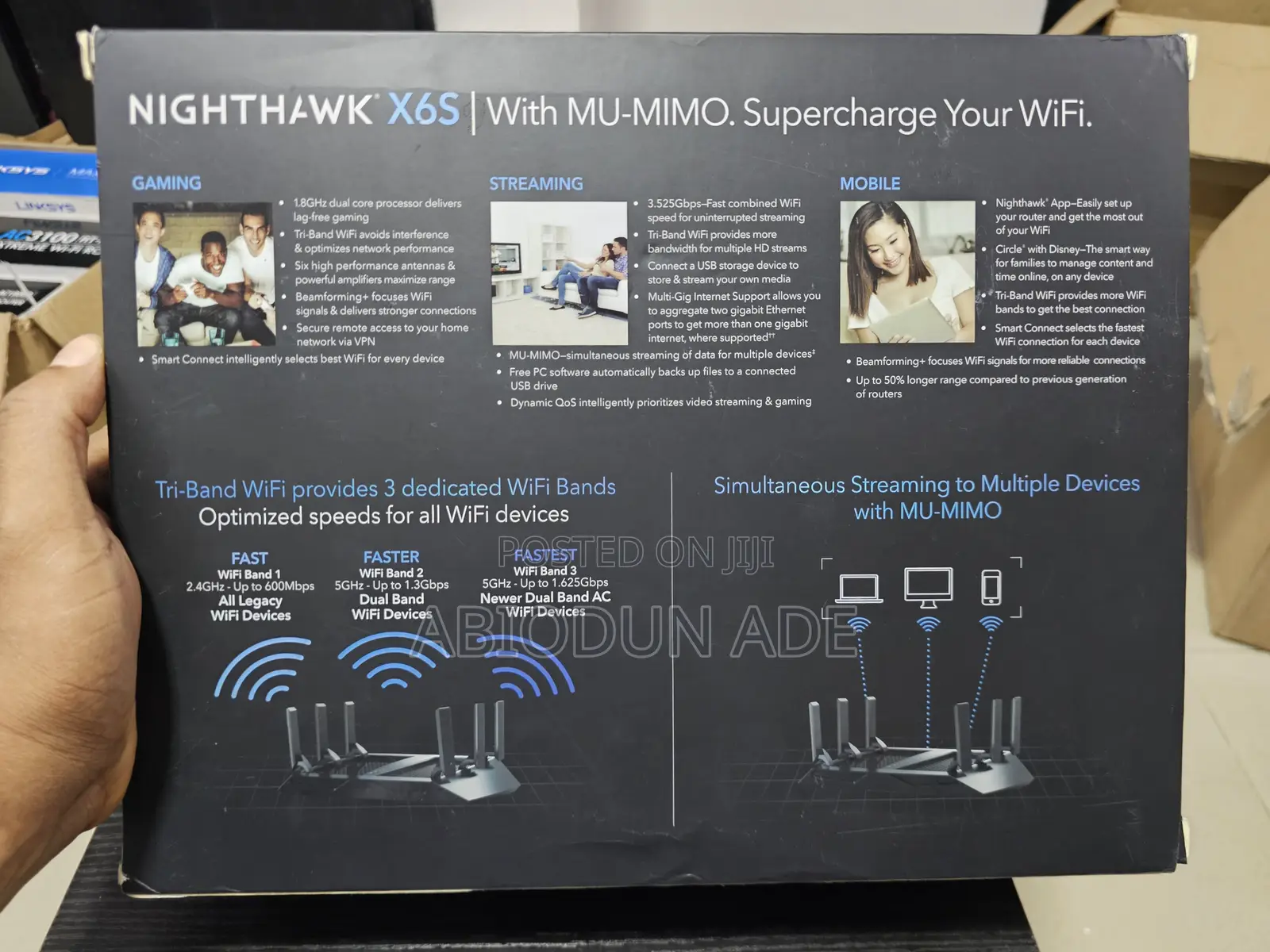 Netgear Nighthawk X6s Ac3600 Tri‐Band Wifi Router (R7960p)