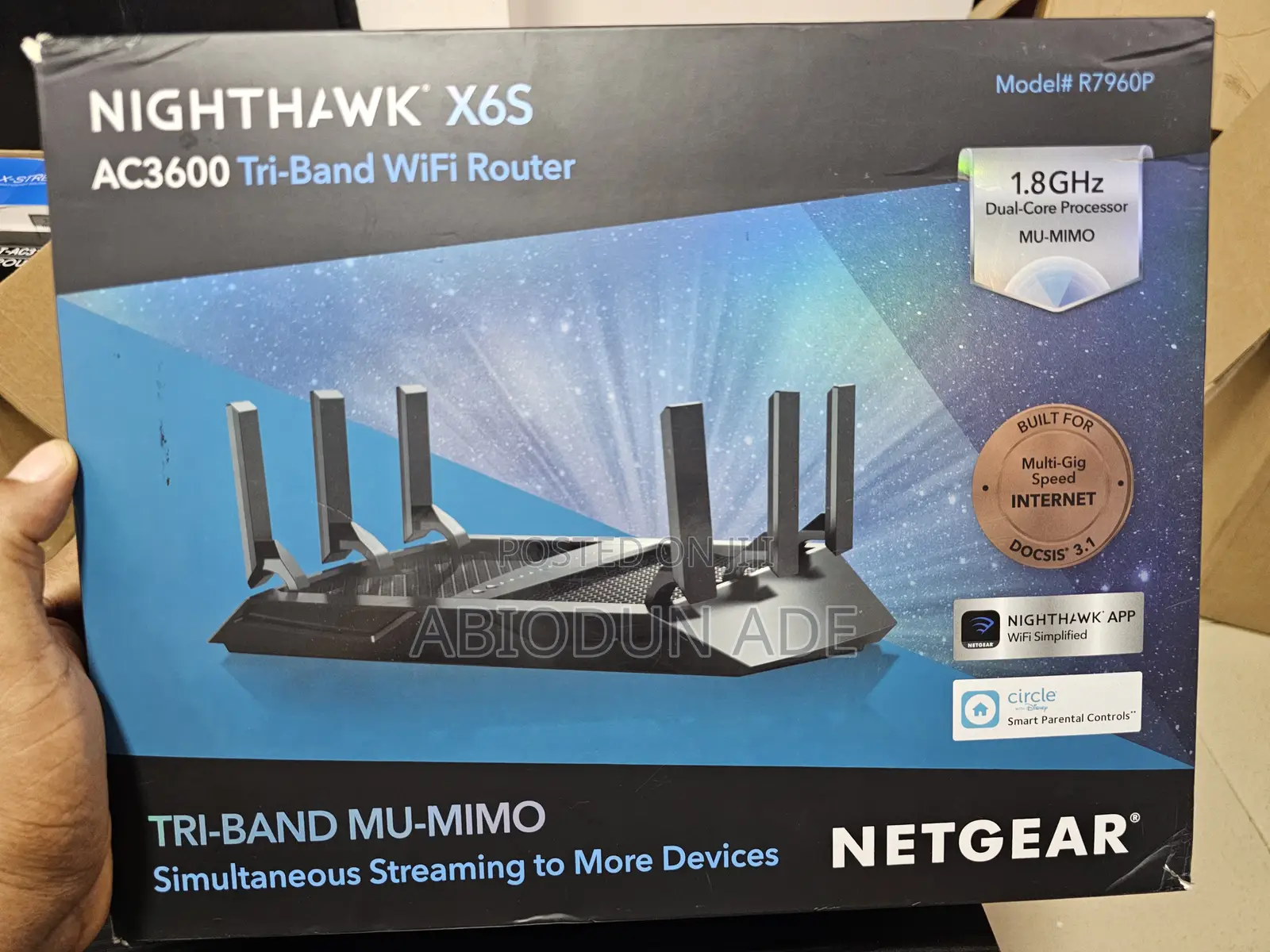 Netgear Nighthawk X6s Ac3600 Tri‐Band Wifi Router (R7960p)