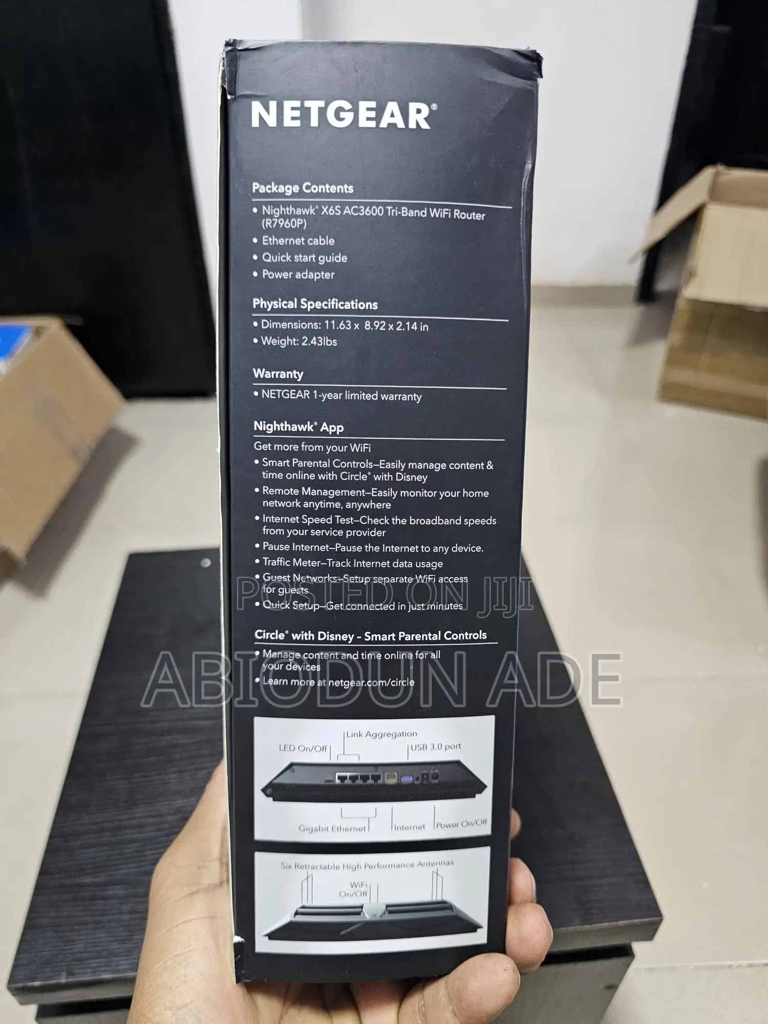 Netgear Nighthawk X6s Ac3600 Tri‐Band Wifi Router (R7960p)