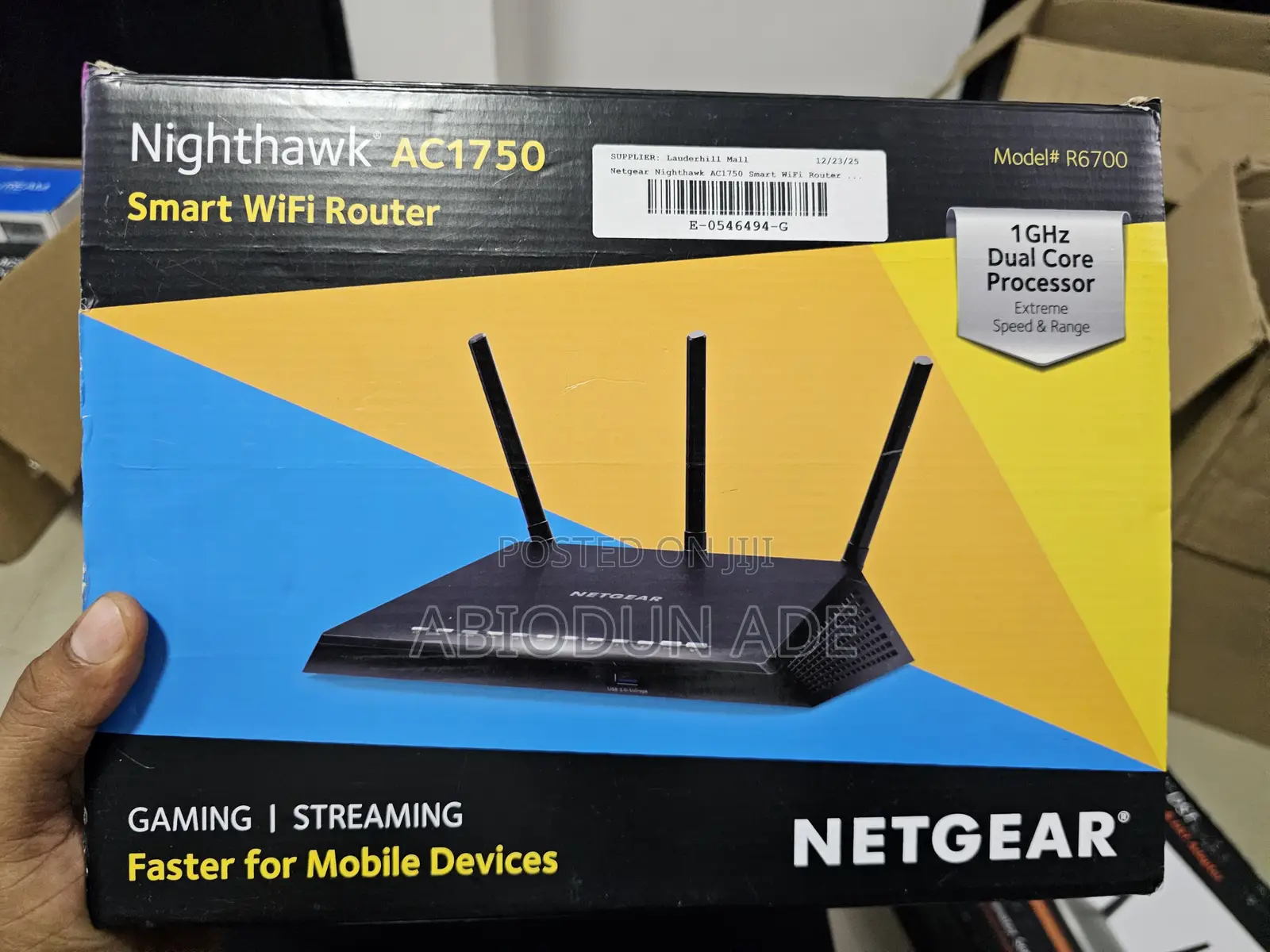 Netgear Nighthawk Ac1750 Smart Wifi Router (R6700)