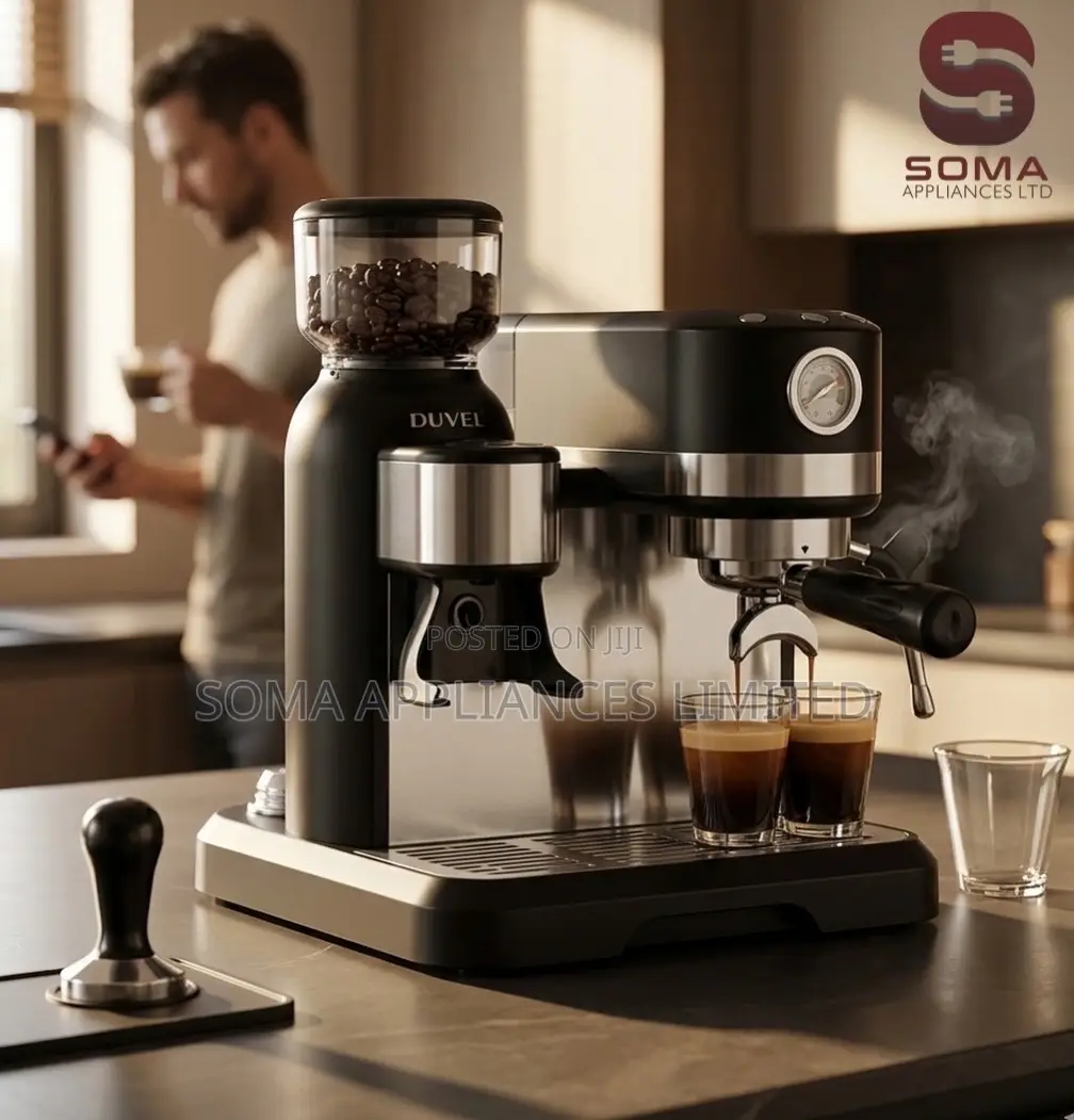 Duvel Dl-122 Professional Espresso Coffee Machine With Grinder