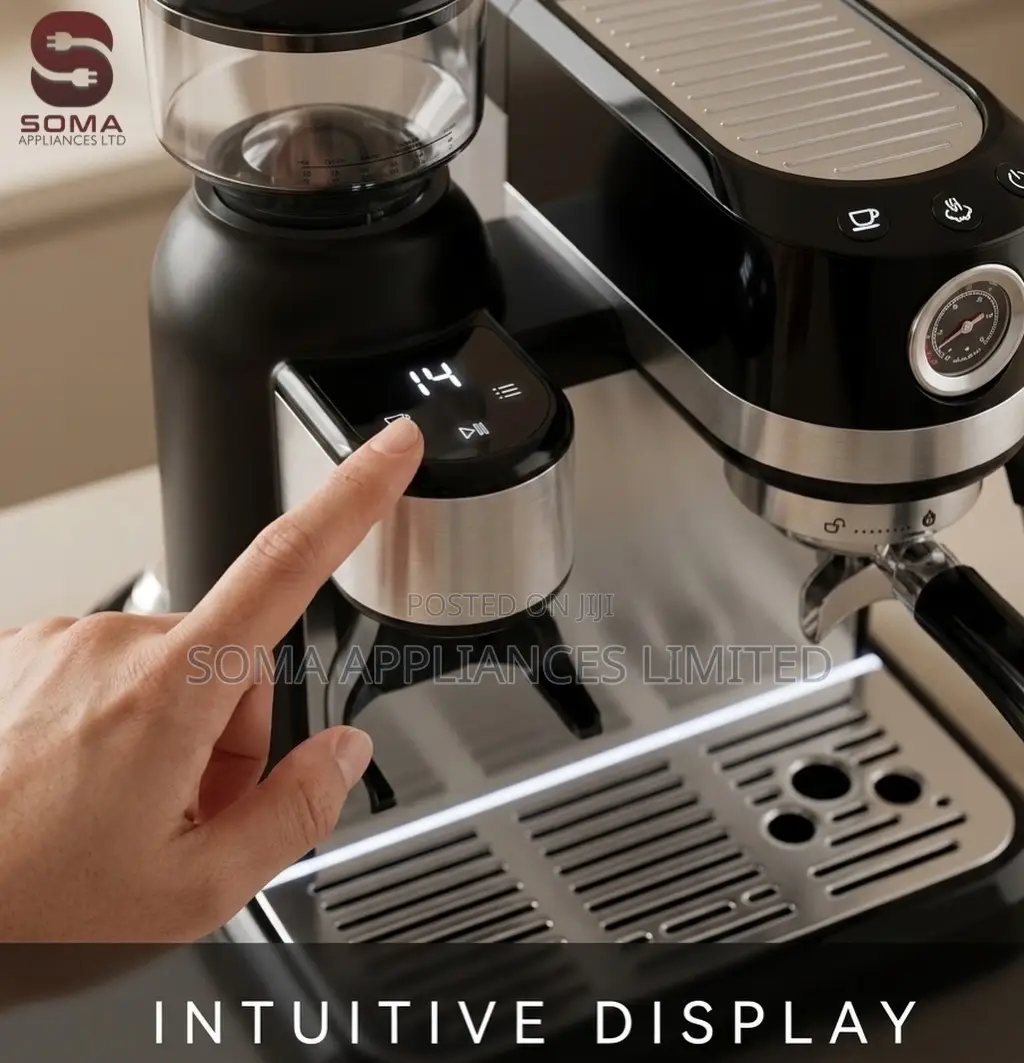 Duvel Dl-122 Professional Espresso Coffee Machine With Grinder