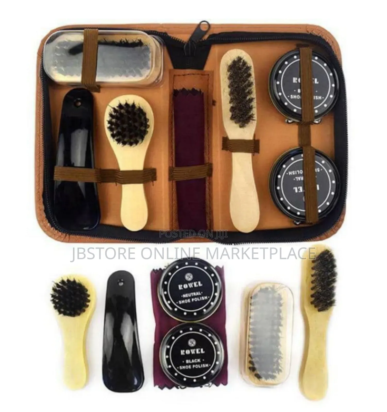 Shoe Care Kit Is Designed For Cleaning And Polishing Leather Items