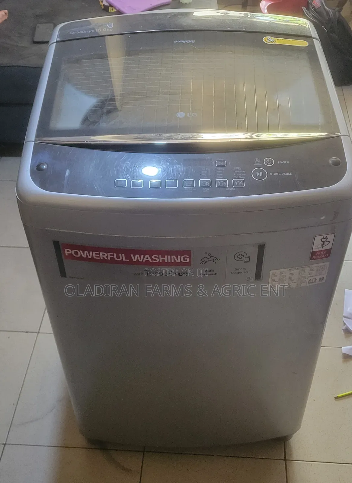 Lg 15kg Top Load Washing Machine – Turbo Drum, Powerful Clean