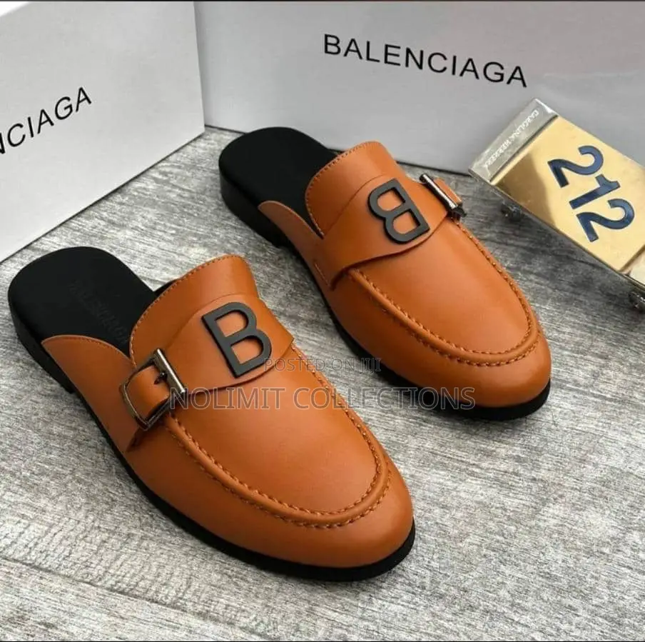 Leather Balenciaga Inspired Mules