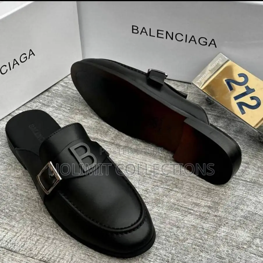 Leather Balenciaga Inspired Mules