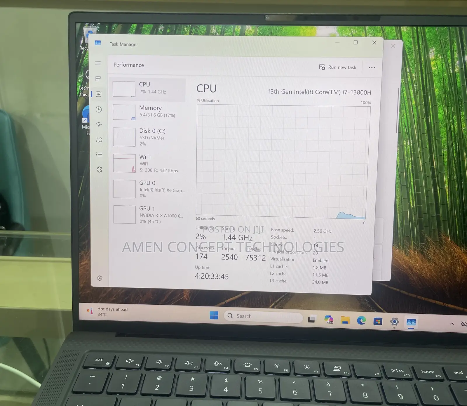 Laptop Dell Precision 5480 32GB Intel Core i7 SSD 512GB