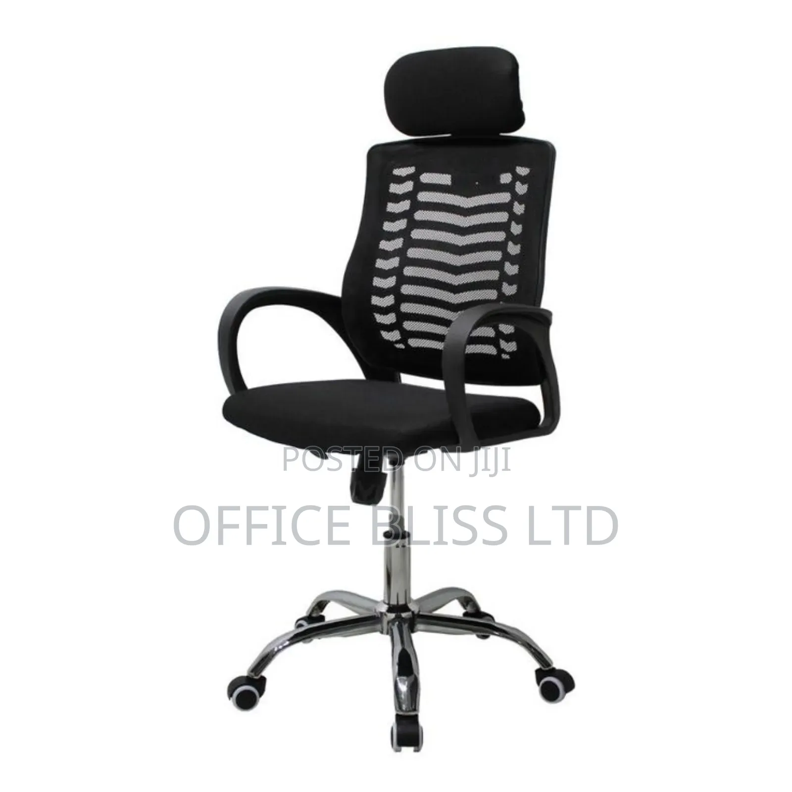 Simple Mesh Secretary Office Chair With Headrest