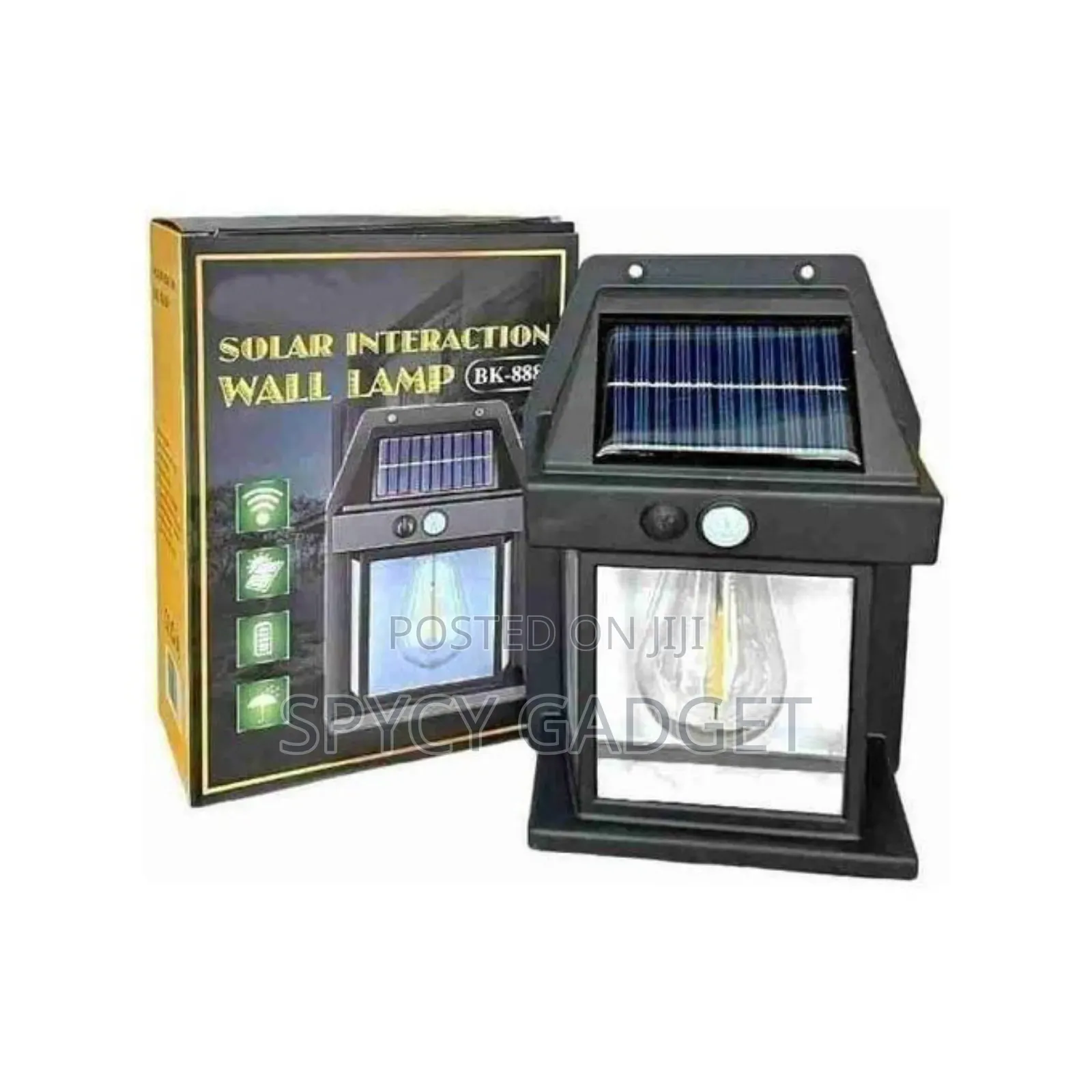 Smart Solar Induction Wall Lamp for Outdoor Security