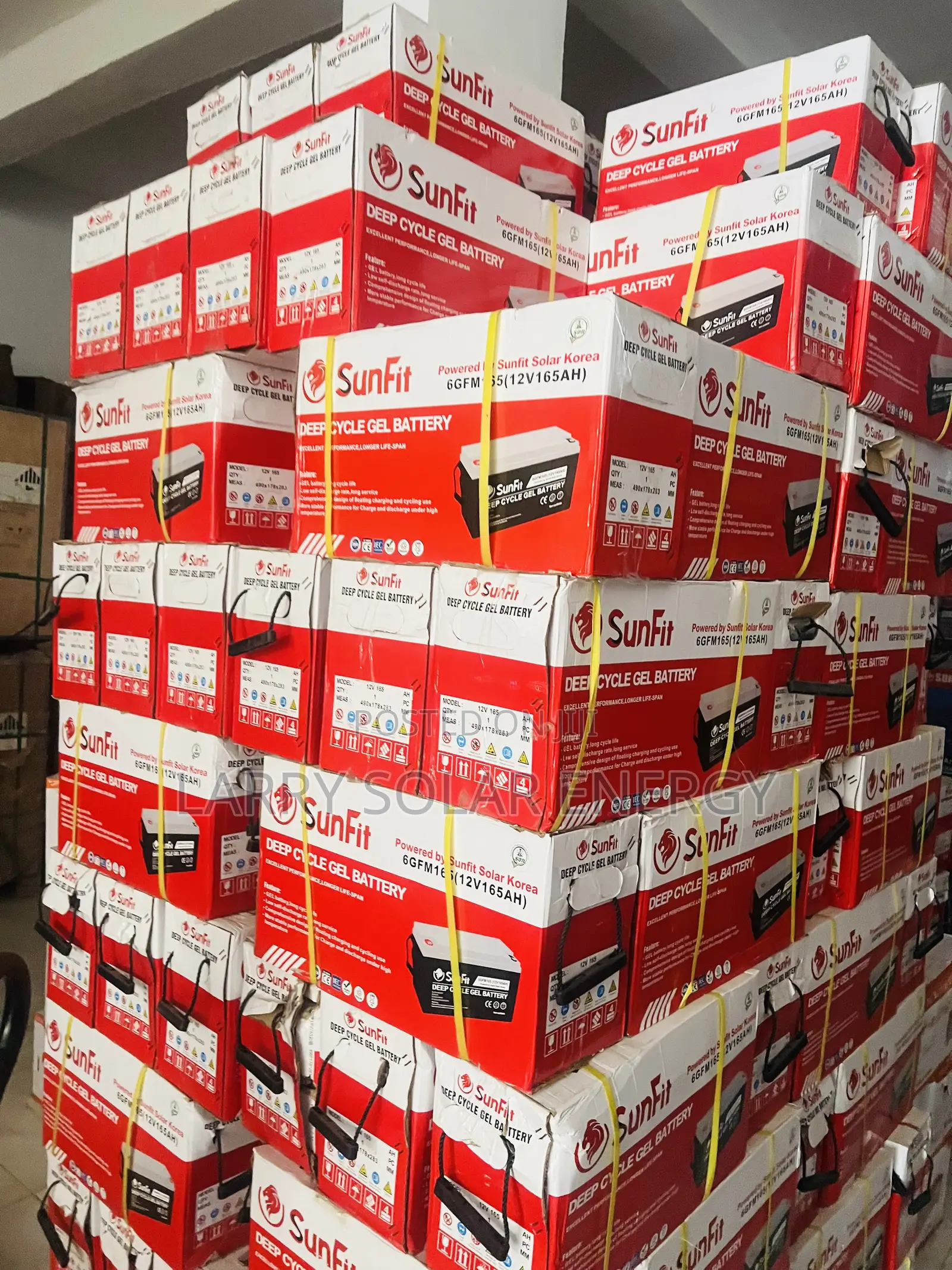 12v/165ah Sunfit Gel Battery