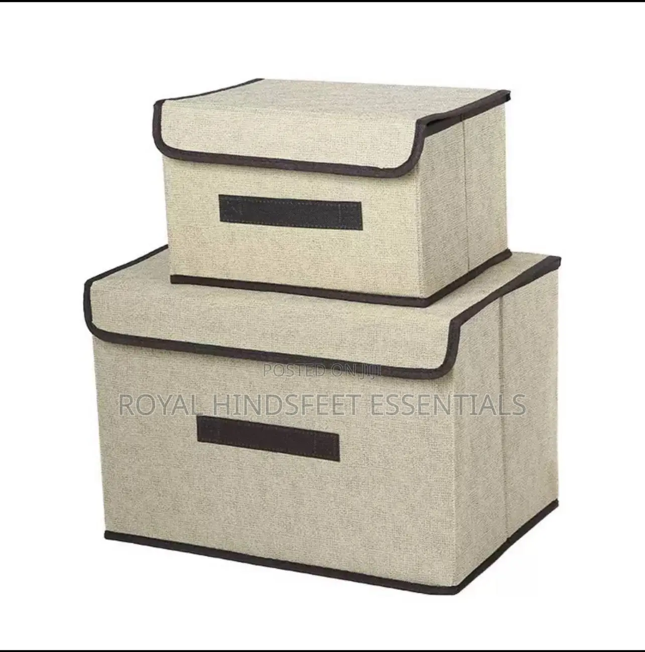 Foldable Dustproof Home Cotton Linen Fabric Storage Box
