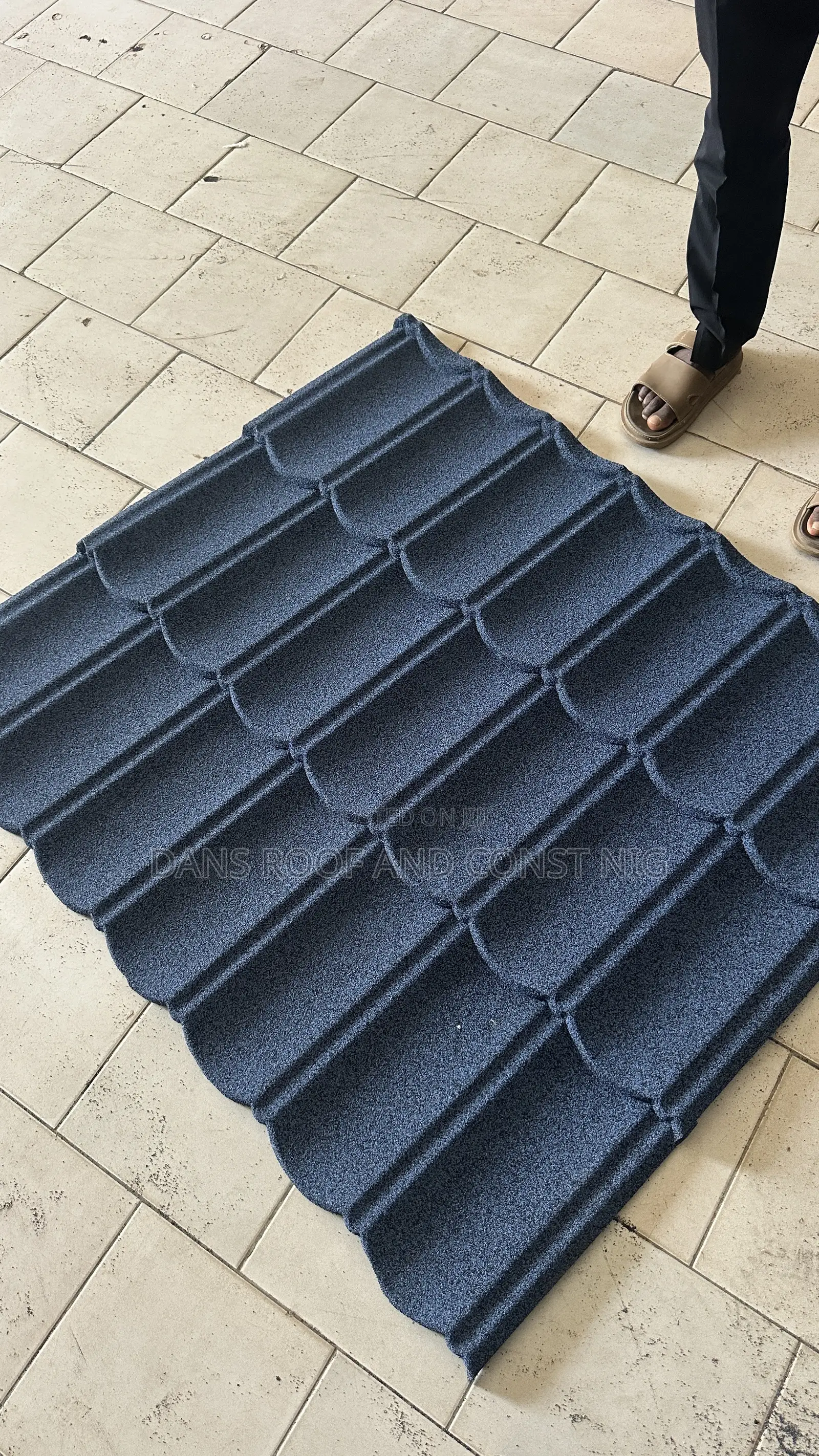 Blue Mix Black Bond Stone Coated Tiles