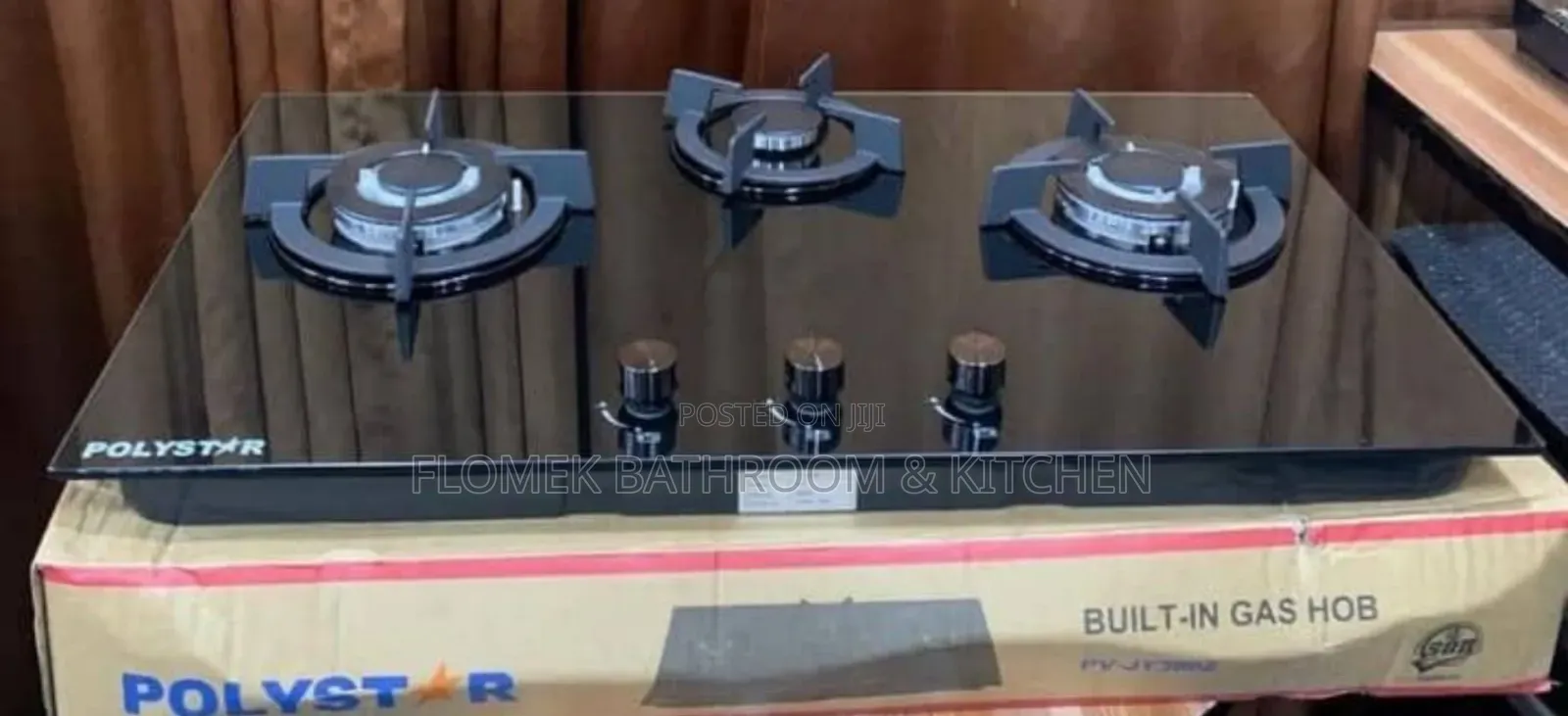3-burner Built-in Gas Hob – Sleek, Powerful & Space-saving