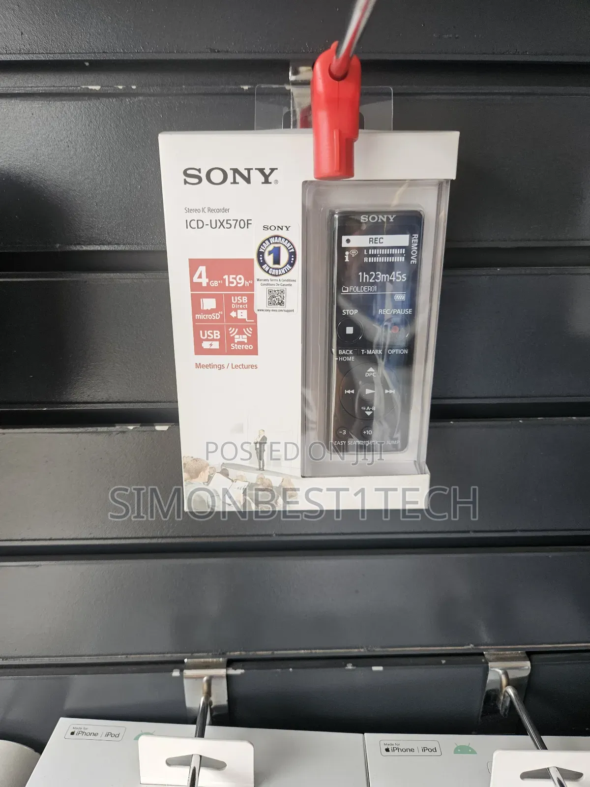 Sony Voice Recorder Icd -Ux570f
