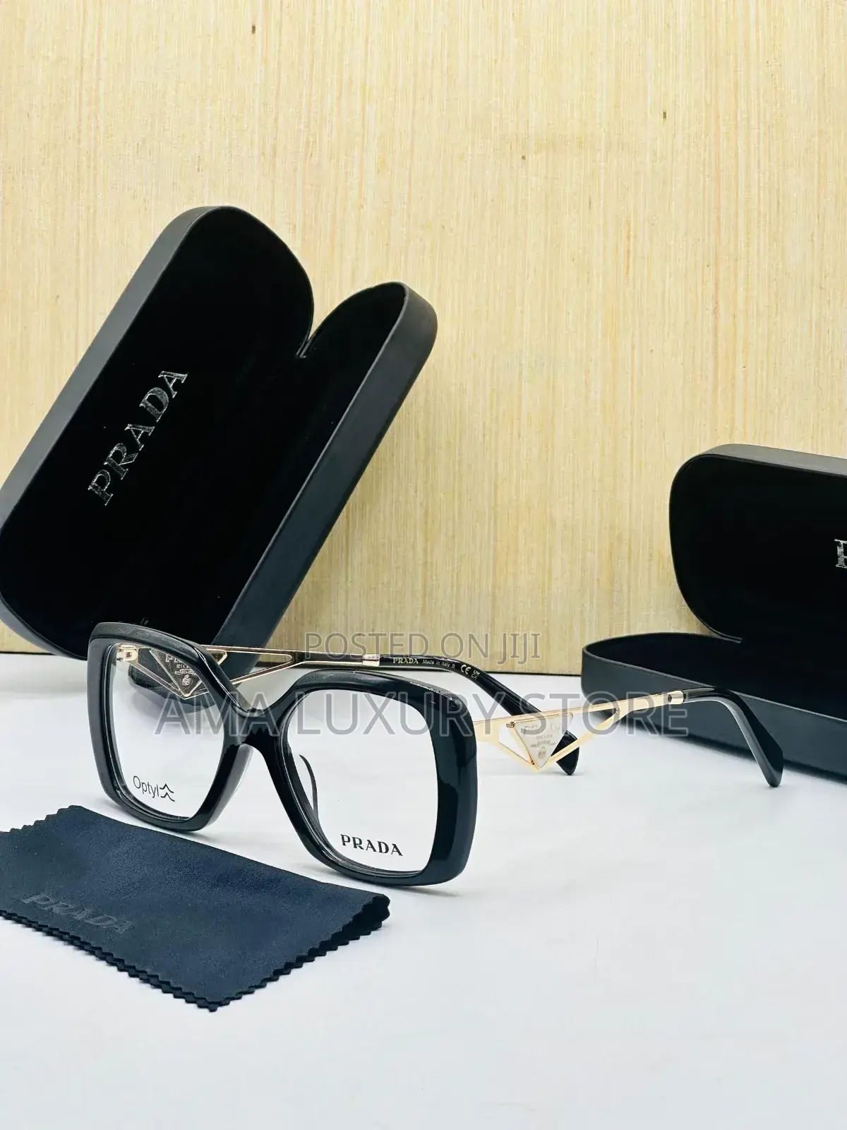 Prada Luxury Transparent Woo Glasses