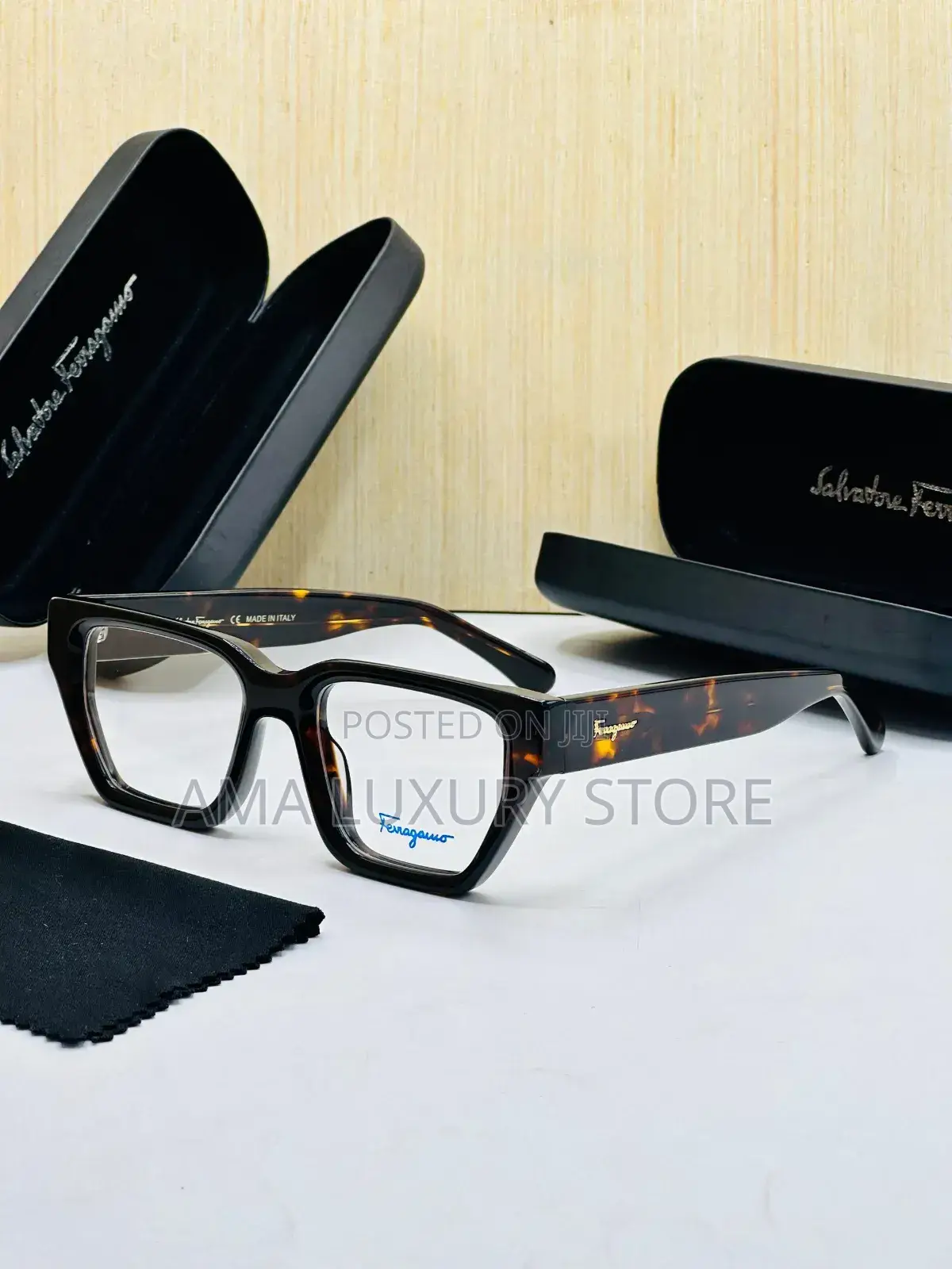 Gucci/Ferragamo/Prada Luxury Transparent Woo Glasses
