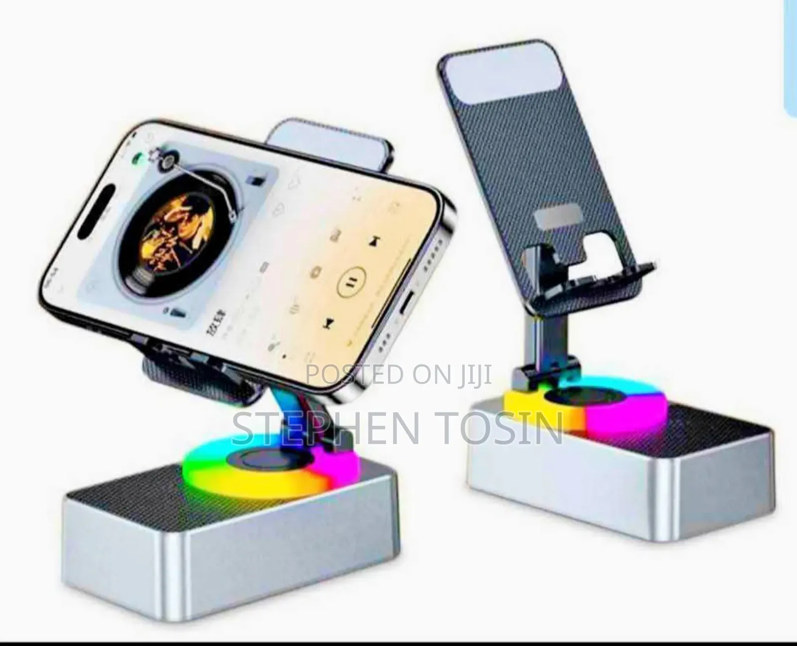 3in1 Adjustable Phone Holder With Bluetooth Speaker