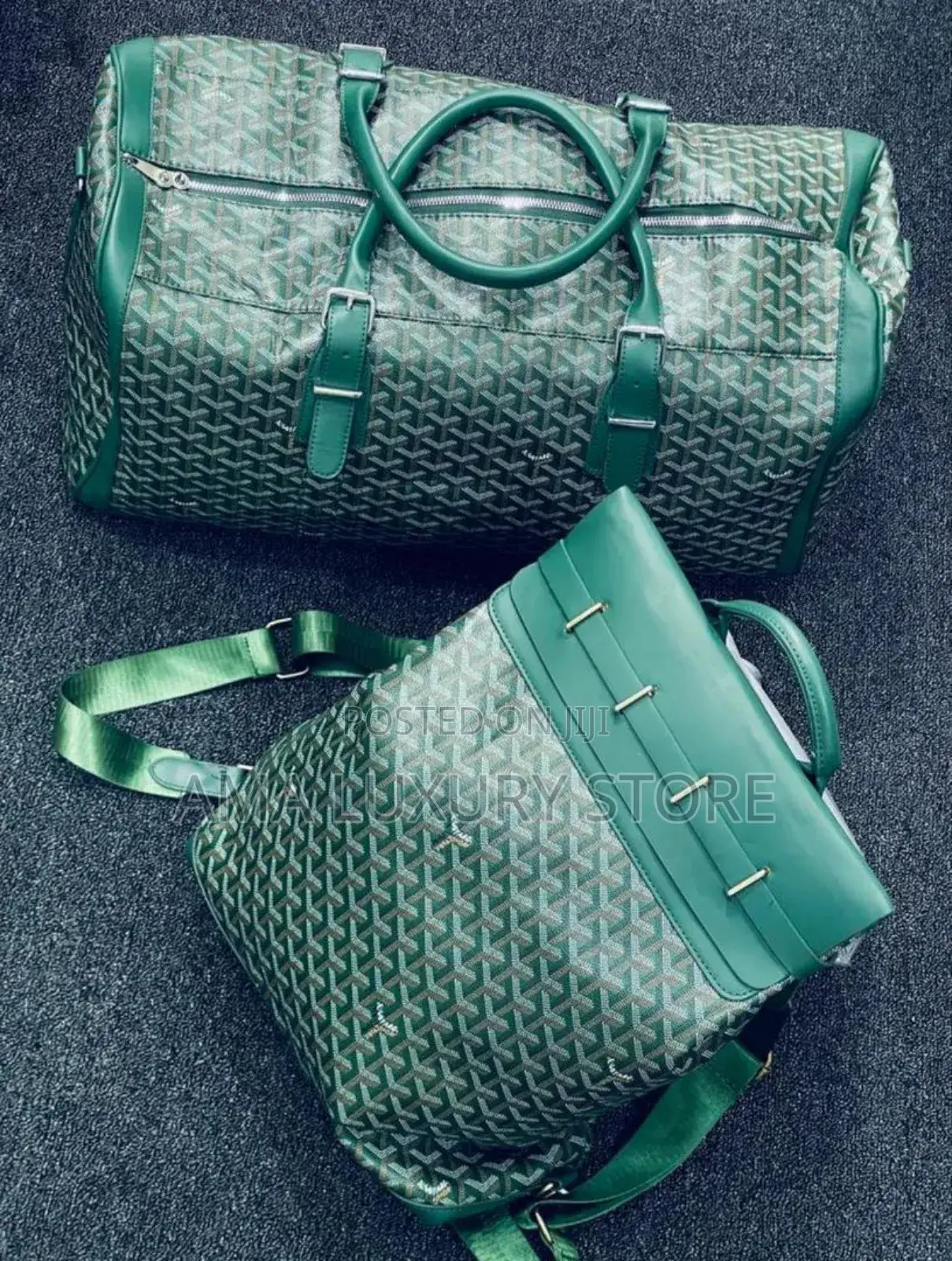 Goyard Luxury Designer Duffle/Bag Pack Set
