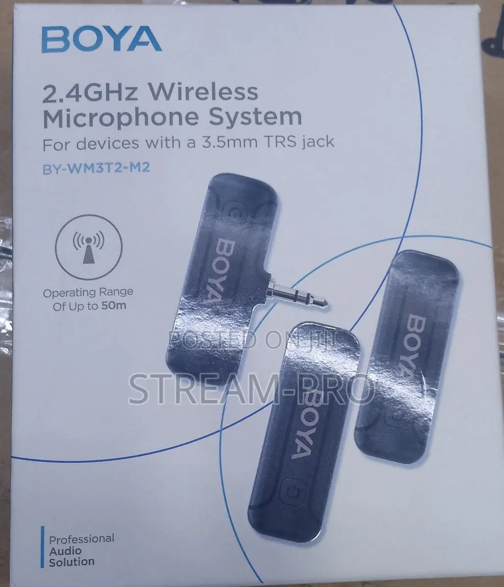 Boya Wireless Lavalier Microphone By-wm3t2-u2