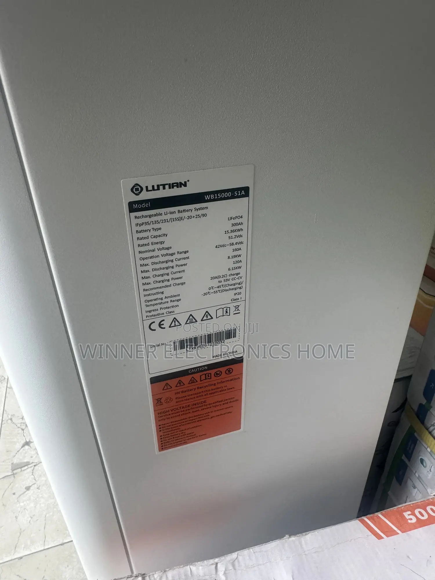 Lutian 15kw Lithium Ion Battery