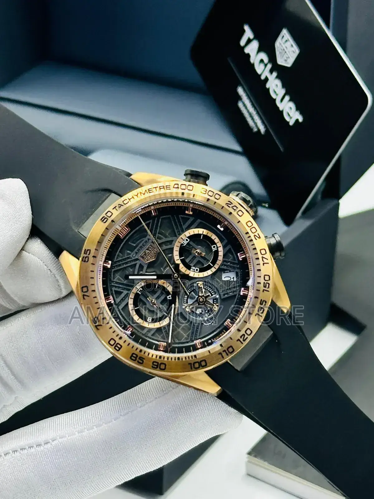 Tag Heuer Luxury Rubber Strap Designer Men's Wristwatches