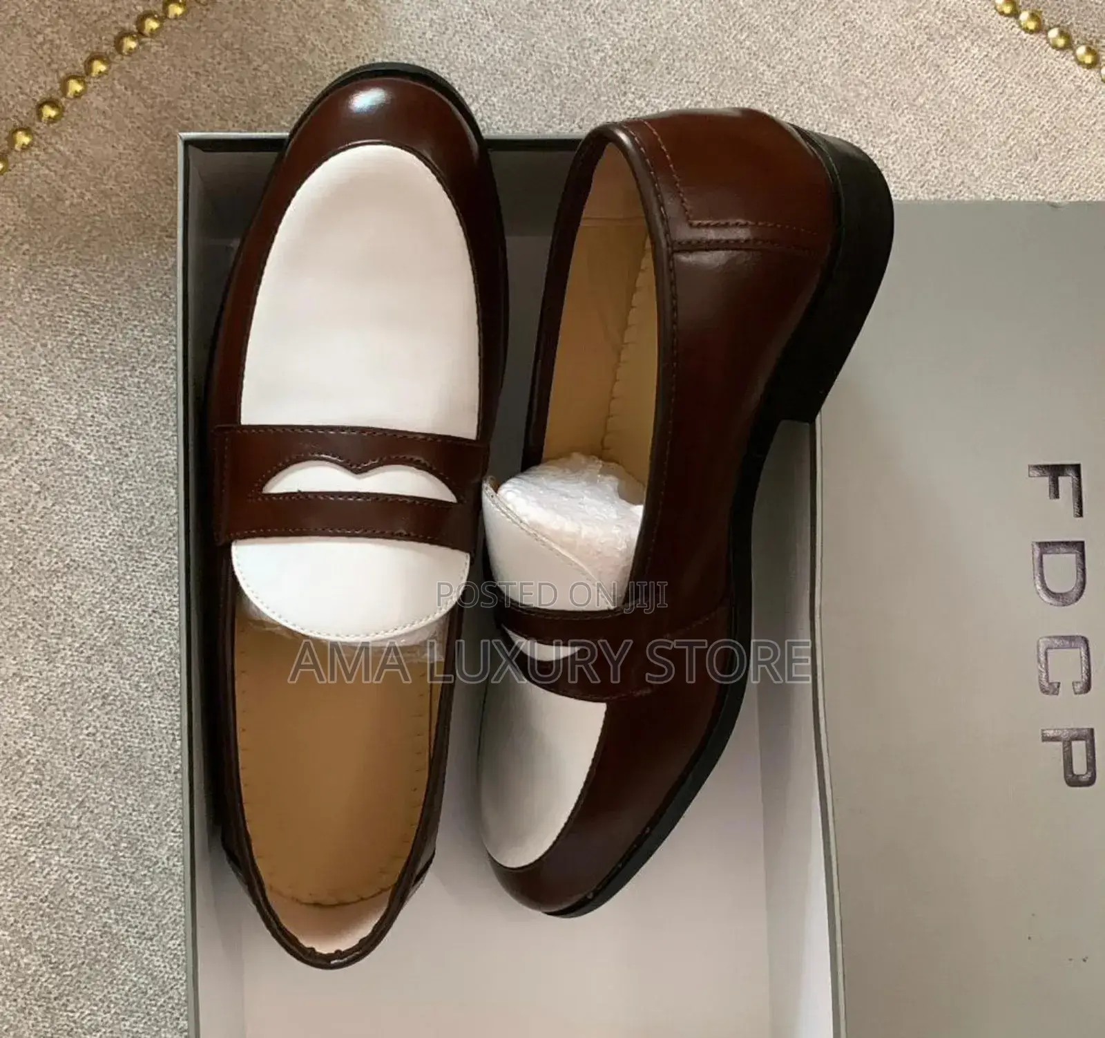 FDCP Genuine Leather Luxury Designer Men's Penny Loafers