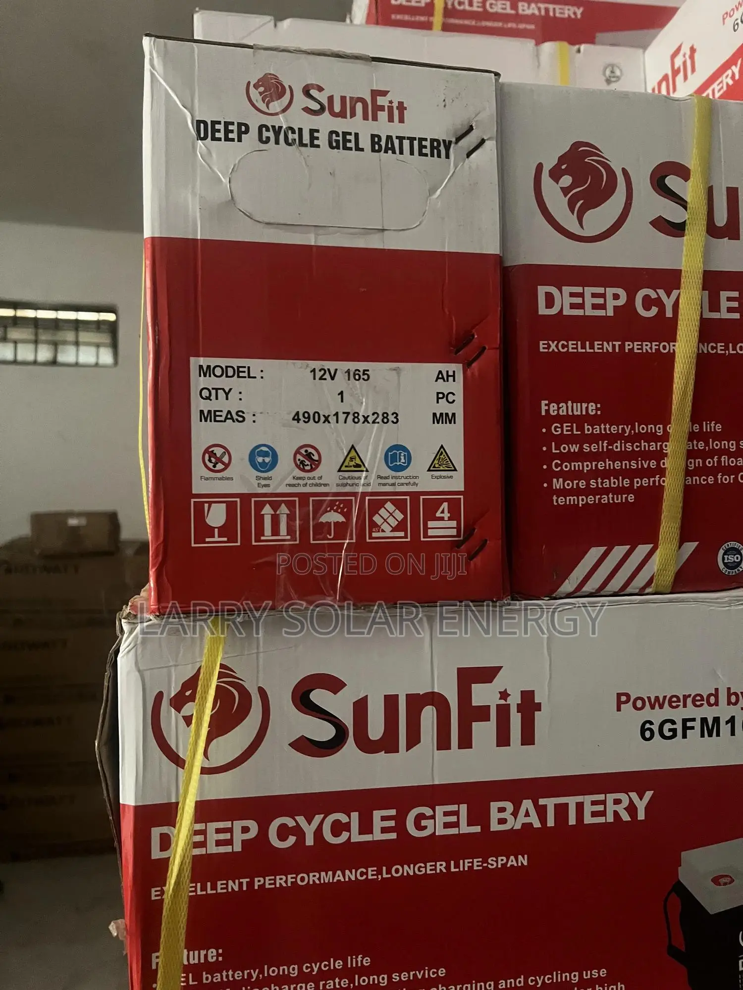 165ah Sunfit Gel Battery